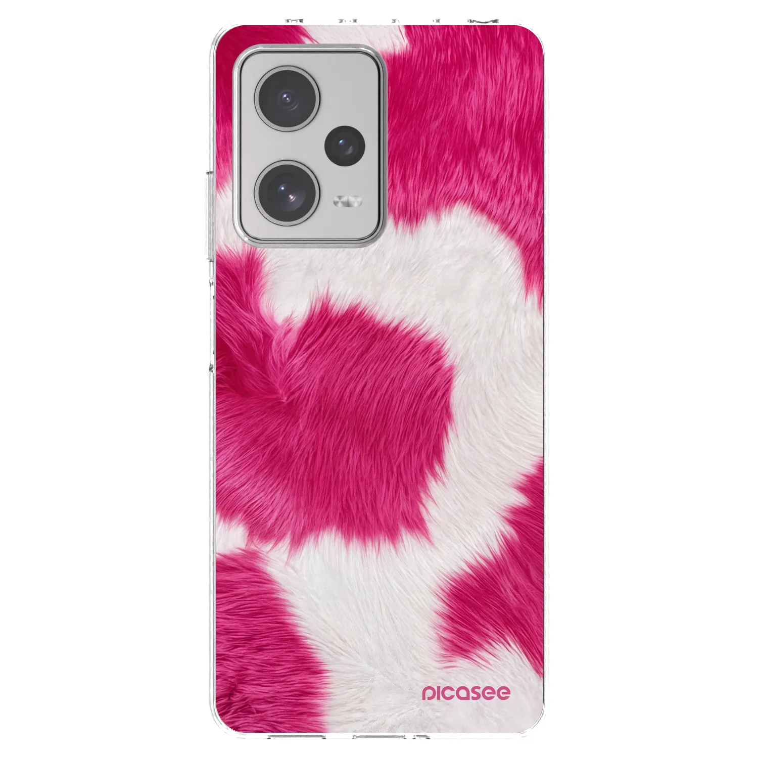 Picasee átlátszó szilikon tok az alábbi mobiltelefonokra Xiaomi Redmi Note 12 Pro+ 5G - Pink Moo