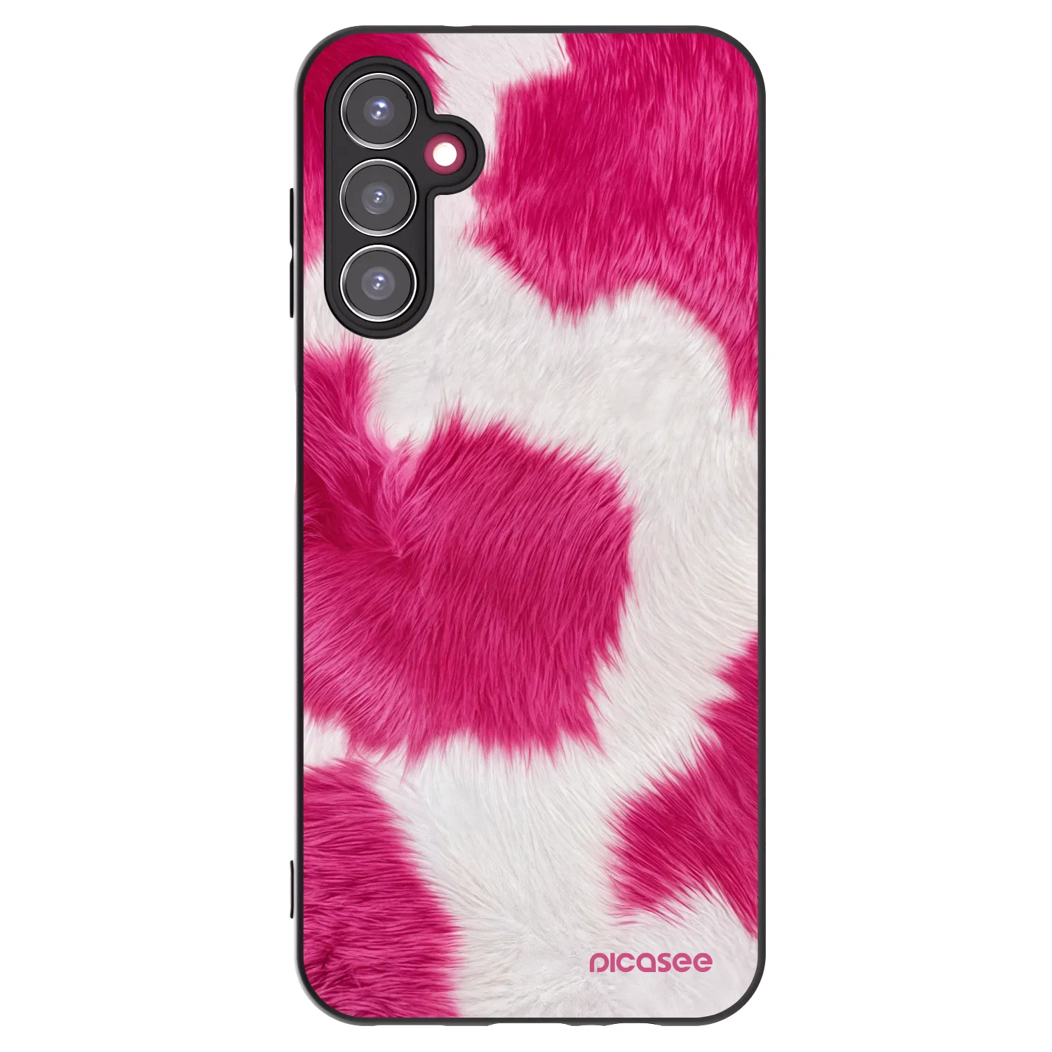 Picasee fekete szilikon tok az alábbi mobiltelefonokra Samsung Galaxy A14 5G A146P - Pink Moo