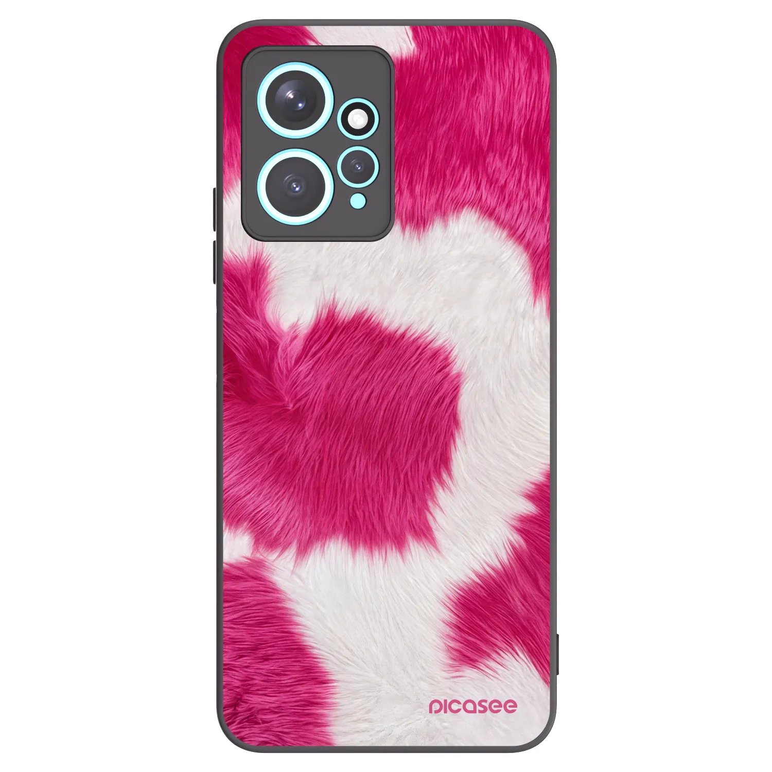 Picasee fekete szilikon tok az alábbi mobiltelefonokra Xiaomi Redmi Note 12 4G - Pink Moo