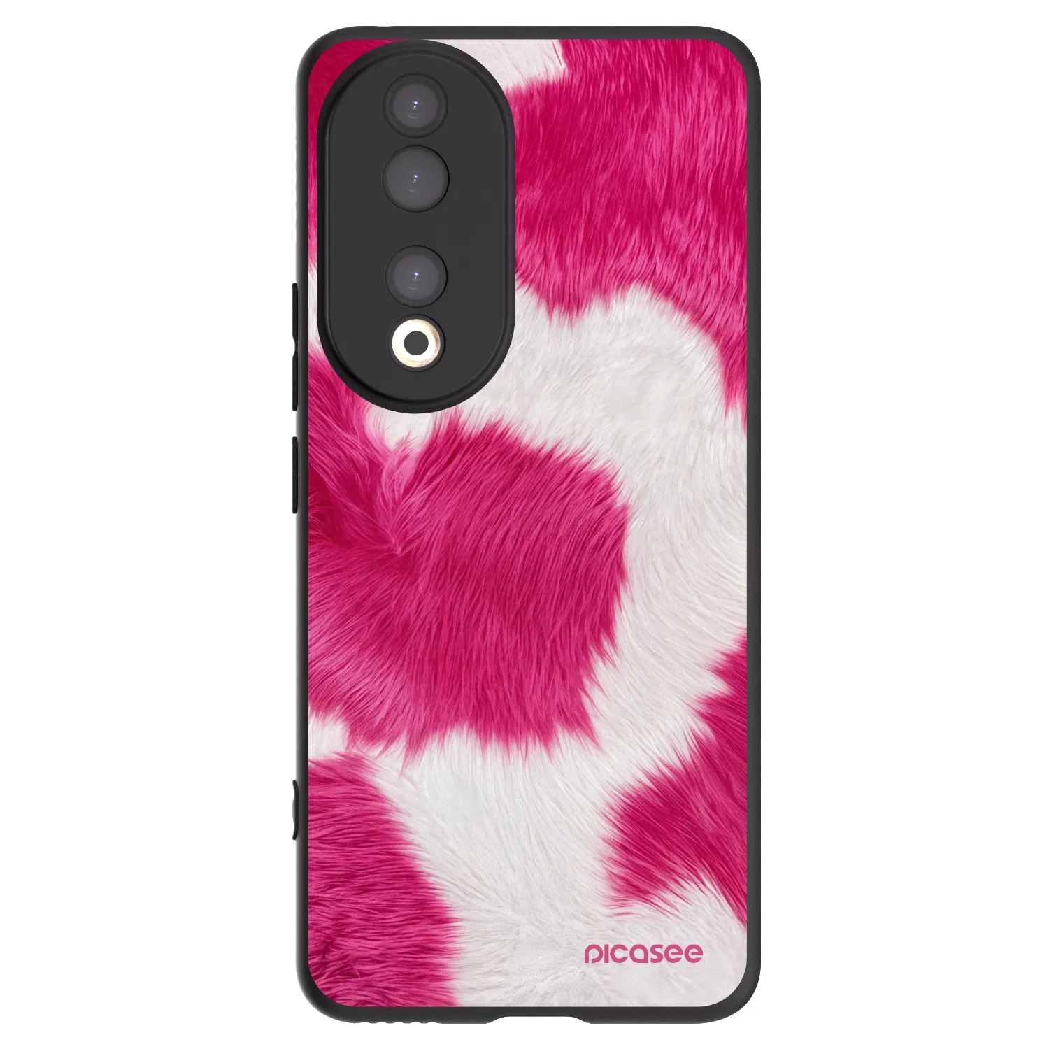 Picasee fekete szilikon tok az alábbi mobiltelefonokra Honor 90 5G - Pink Moo