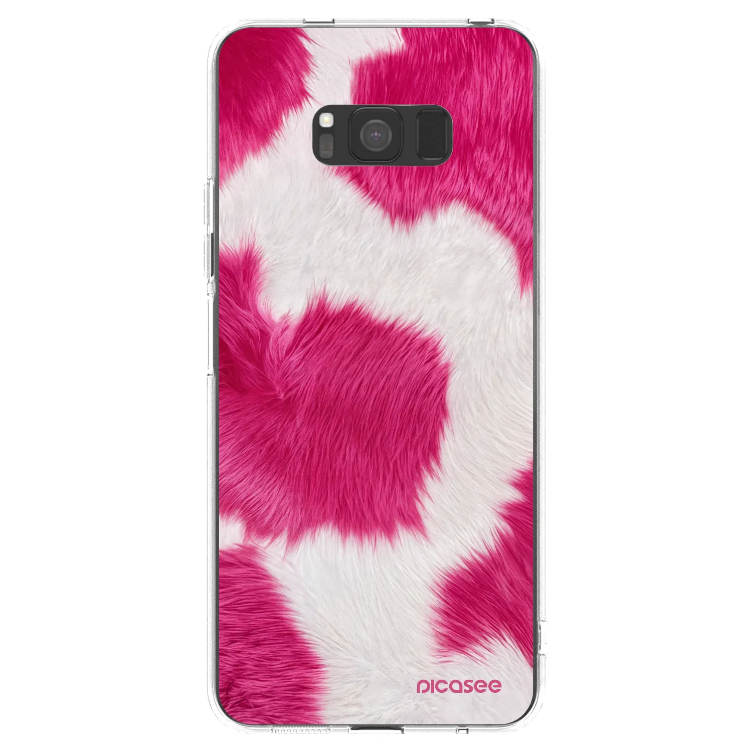 Picasee átlátszó szilikon tok az alábbi mobiltelefonokra Samsung Galaxy S8 G950F - Pink Moo