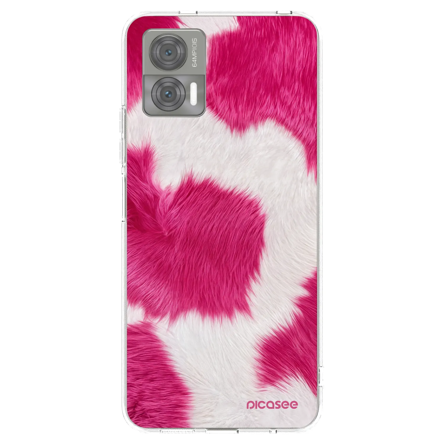 Picasee átlátszó szilikon tok az alábbi mobiltelefonokra Motorola Edge 30 Neo - Pink Moo