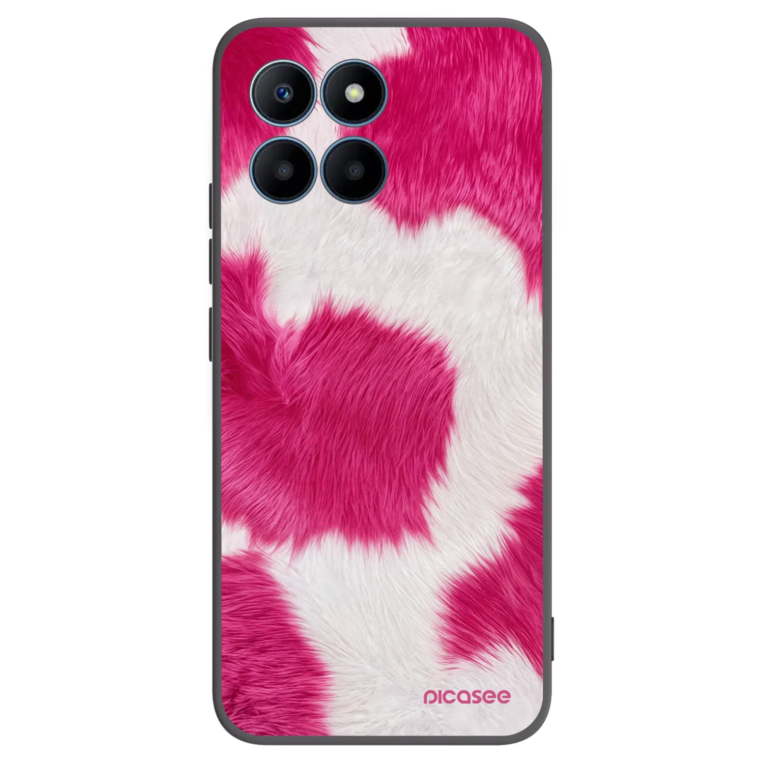 Picasee fekete szilikon tok az alábbi mobiltelefonokra Honor 70 Lite - Pink Moo