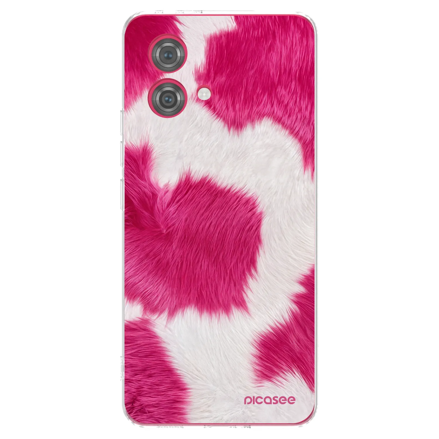 Picasee átlátszó szilikon tok az alábbi mobiltelefonokra Motorola Moto G84 5G - Pink Moo