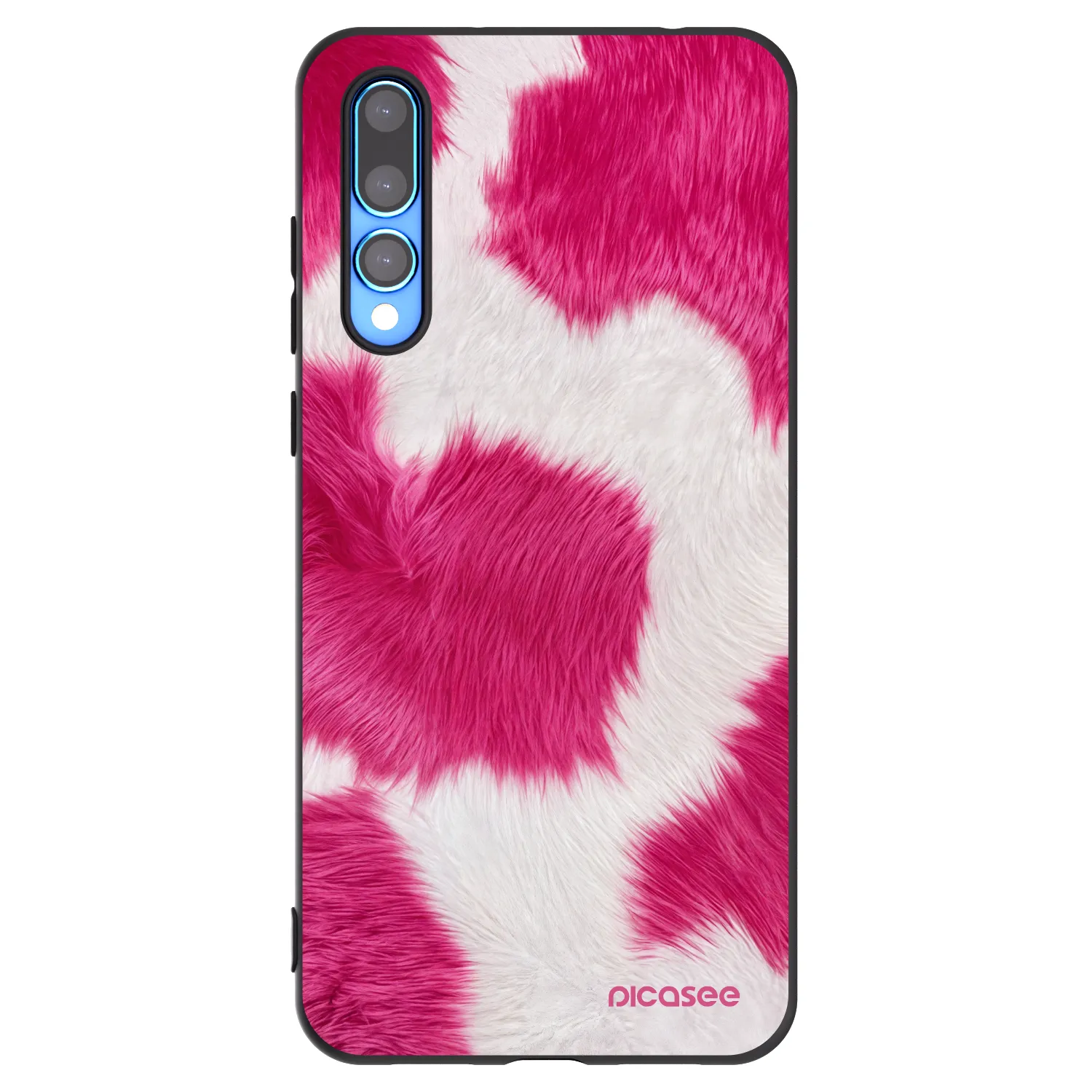 Picasee fekete szilikon tok az alábbi mobiltelefonokra Huawei P20 Pro - Pink Moo