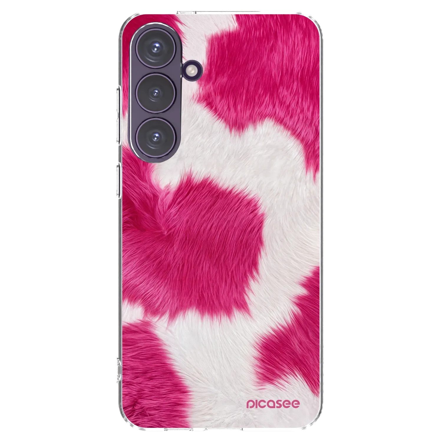 Picasee átlátszó szilikon tok az alábbi mobiltelefonokra Samsung Galaxy S24+ S926B 5G - Pink Moo