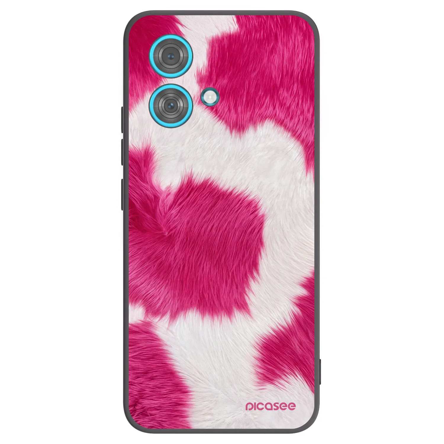 Picasee fekete szilikon tok az alábbi mobiltelefonokra Motorola Edge 40 Neo - Pink Moo