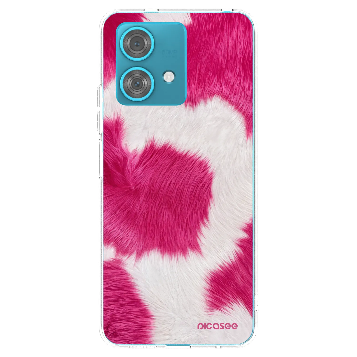 Picasee átlátszó szilikon tok az alábbi mobiltelefonokra Motorola Edge 40 Neo - Pink Moo