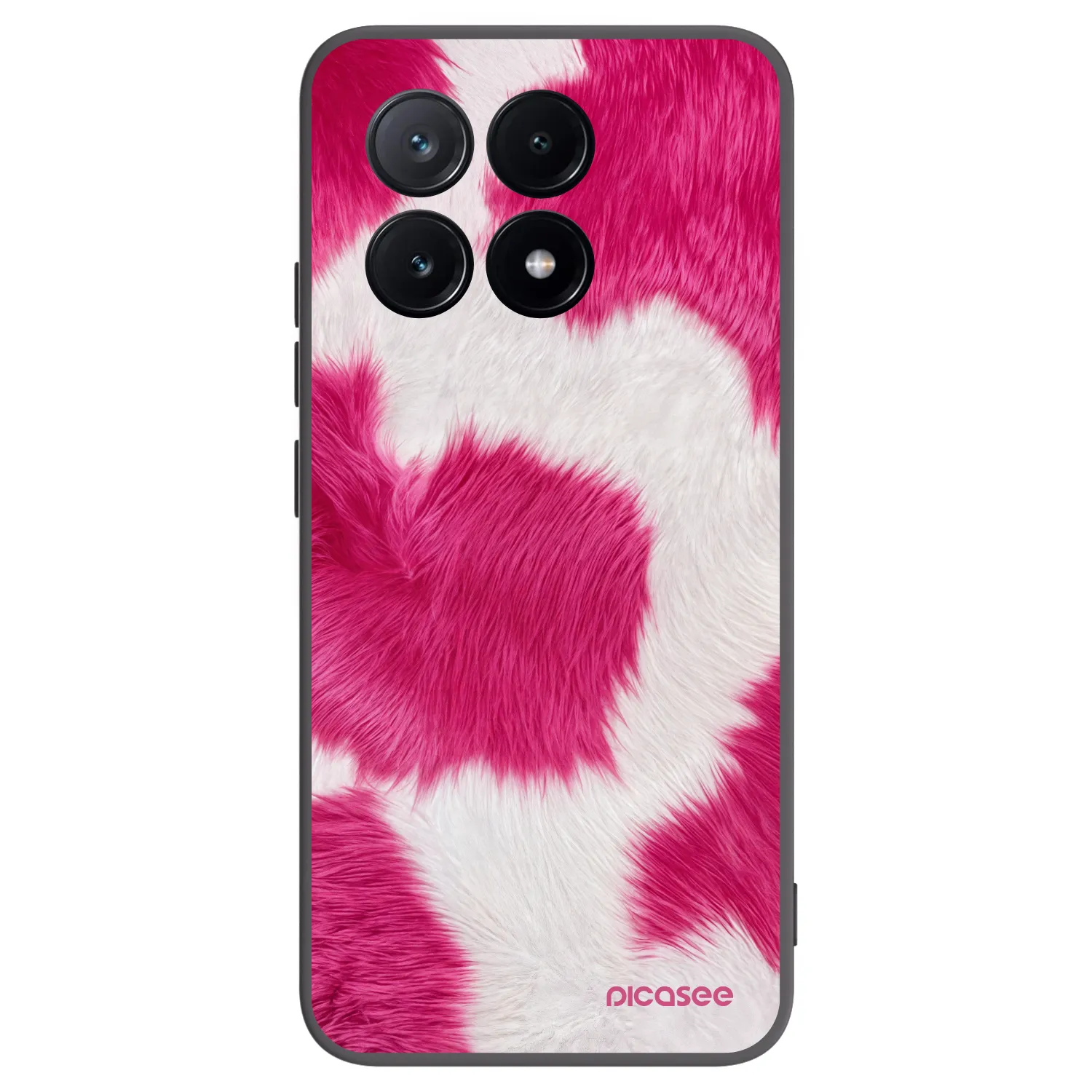Picasee fekete szilikon tok az alábbi mobiltelefonokra Xiaomi Poco X6 Pro - Pink Moo