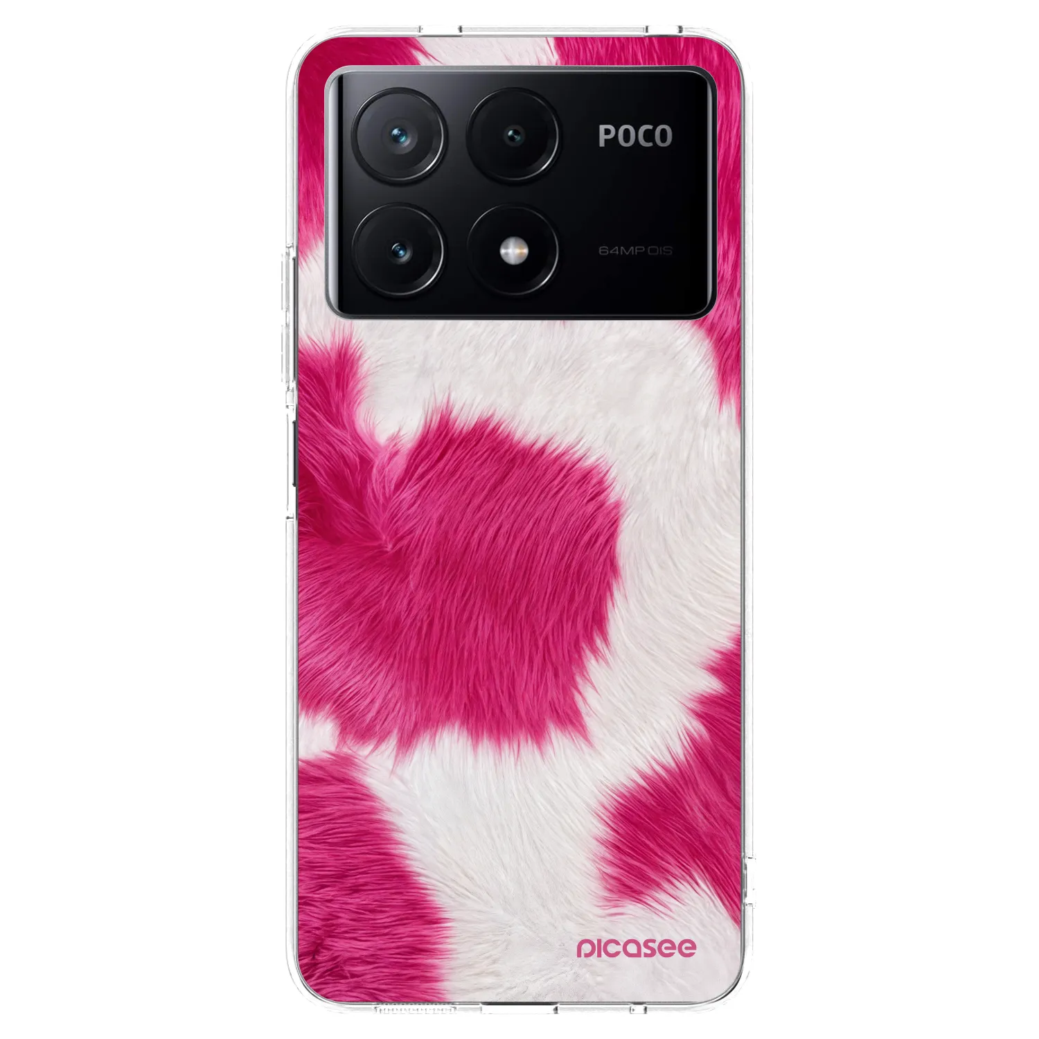 Picasee átlátszó szilikon tok az alábbi mobiltelefonokra Xiaomi Poco X6 Pro - Pink Moo