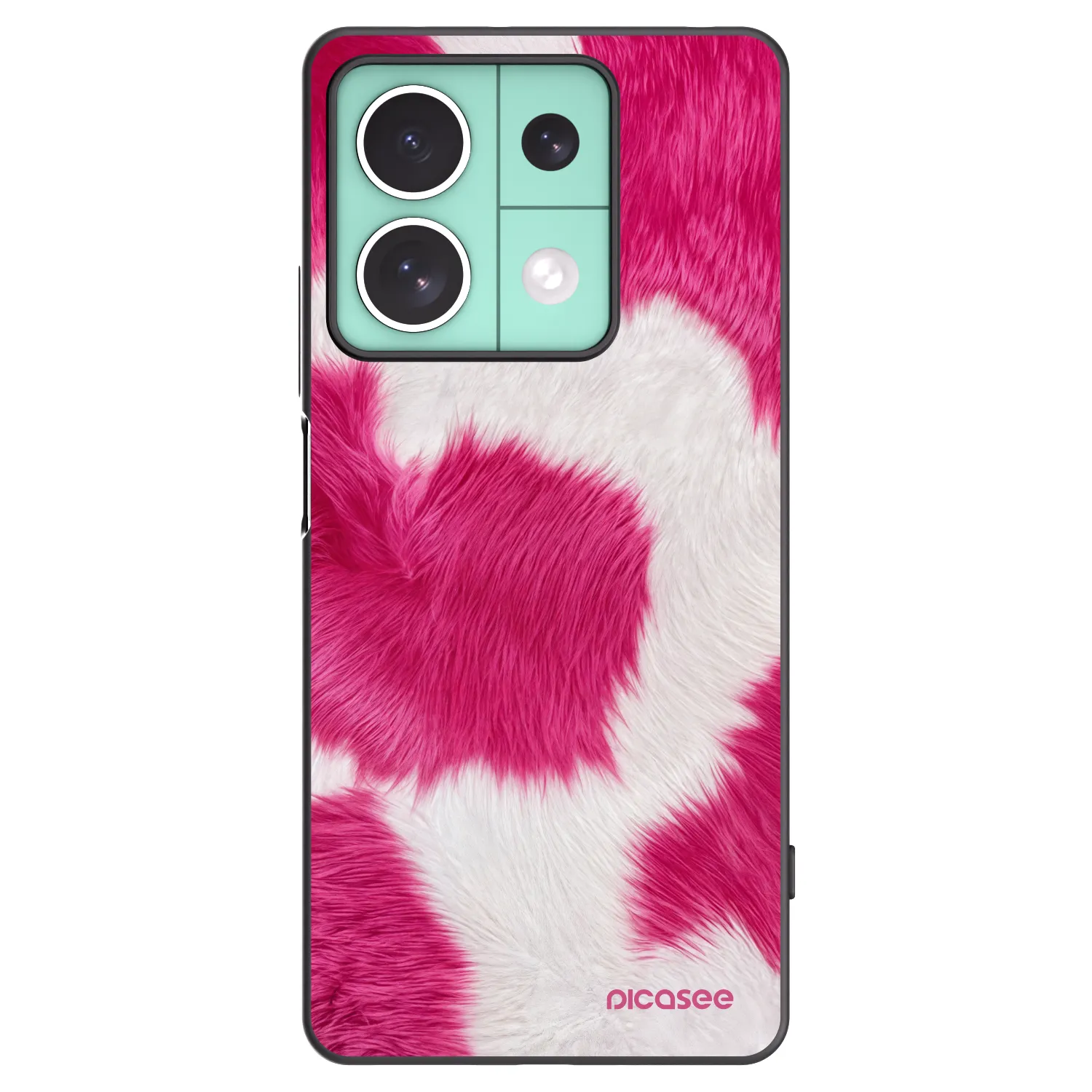 Picasee fekete szilikon tok az alábbi mobiltelefonokra Xiaomi Redmi Note 13 5G - Pink Moo
