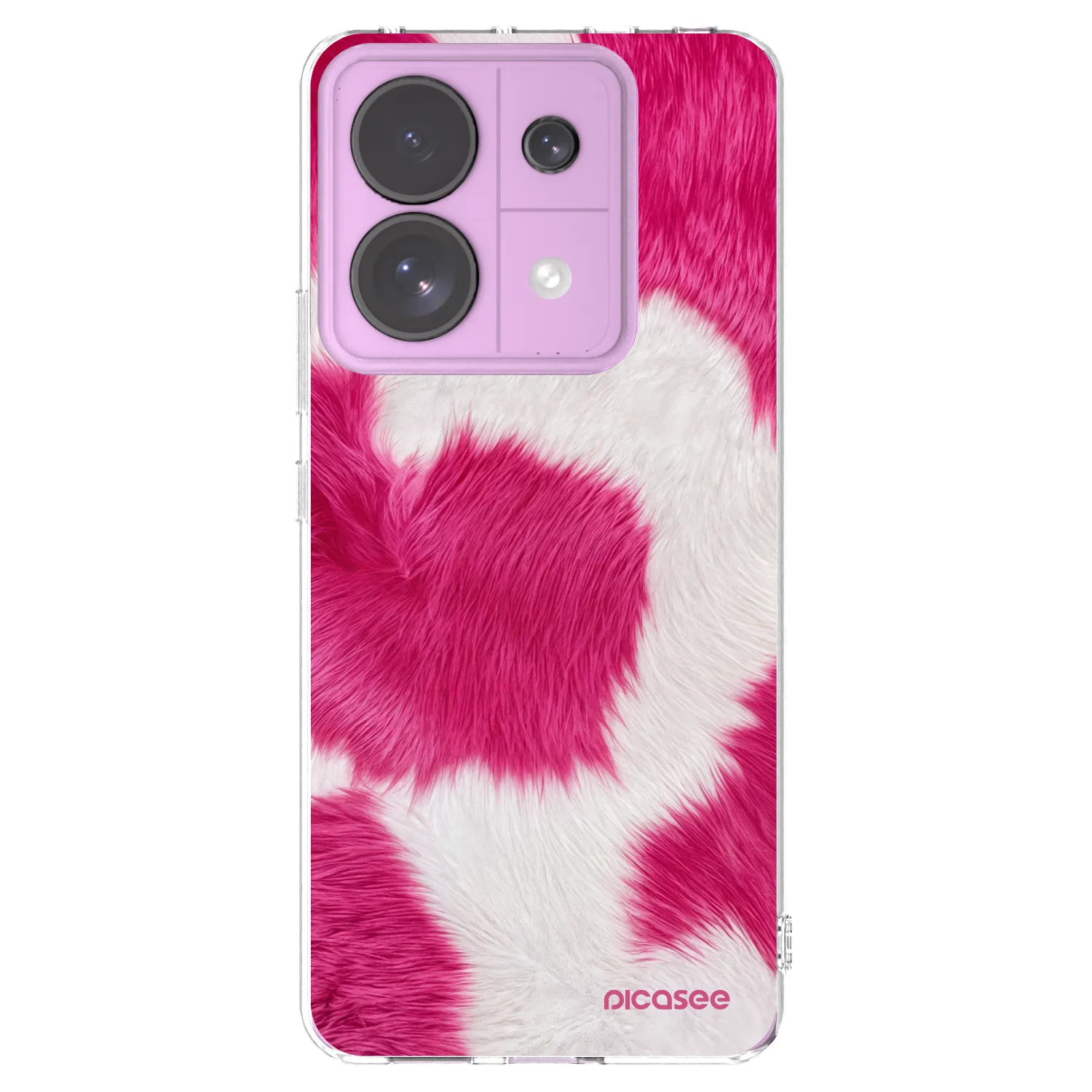 Picasee átlátszó szilikon tok az alábbi mobiltelefonokra Xiaomi Redmi Note 13 Pro 5G - Pink Moo