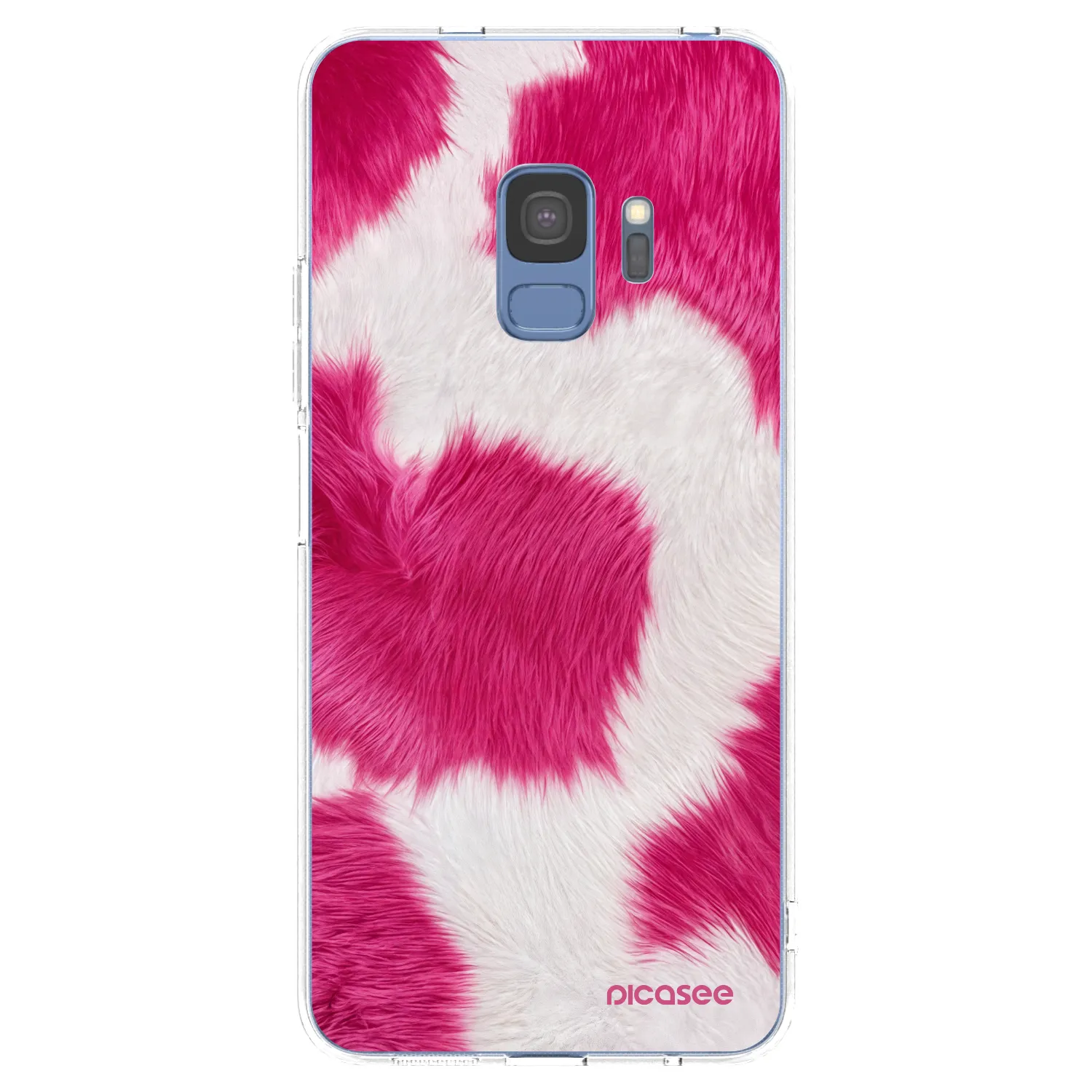 Picasee átlátszó szilikon tok az alábbi mobiltelefonokra Samsung Galaxy S9 G960F - Pink Moo