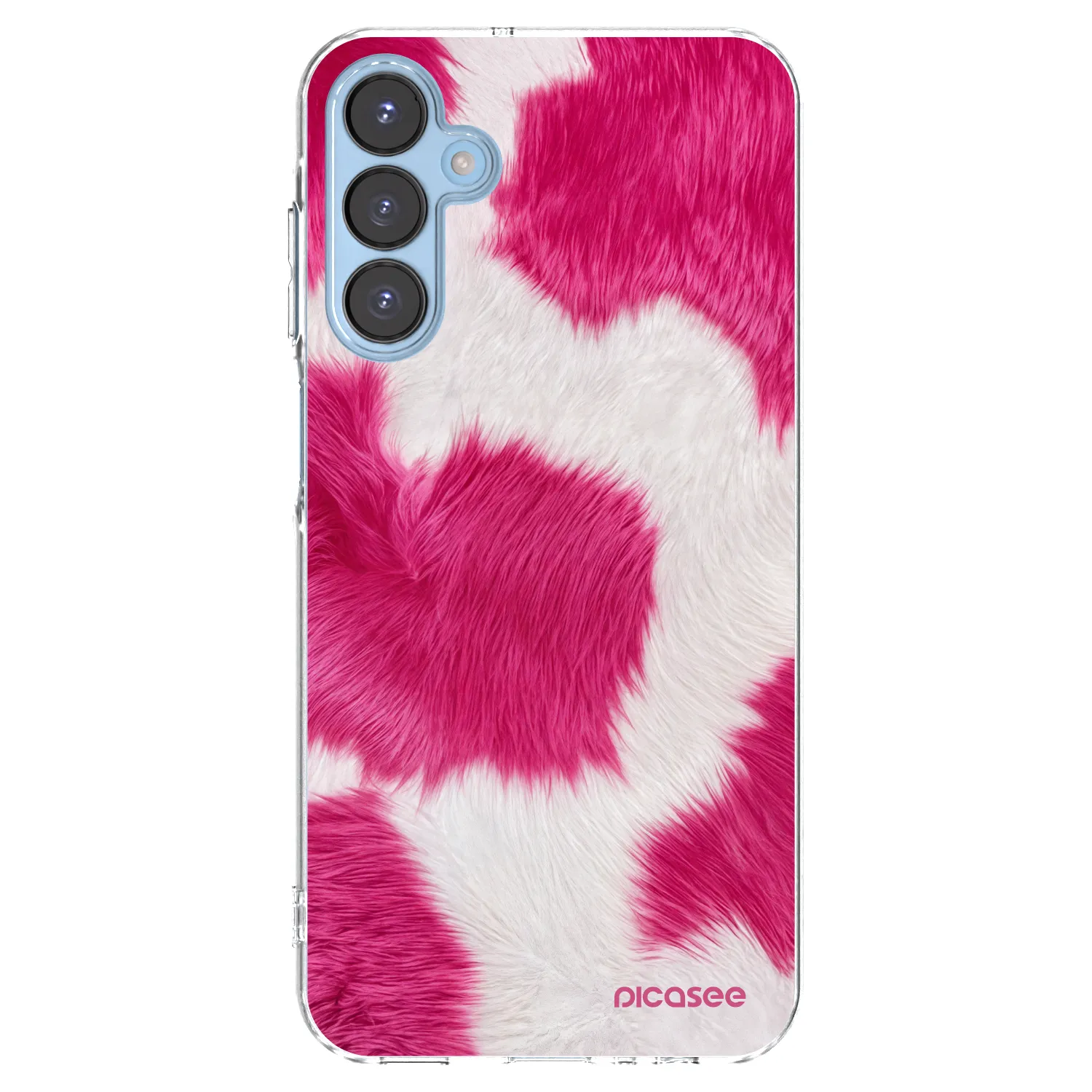 Picasee átlátszó szilikon tok az alábbi mobiltelefonokra Samsung Galaxy A15 A156B 5G - Pink Moo