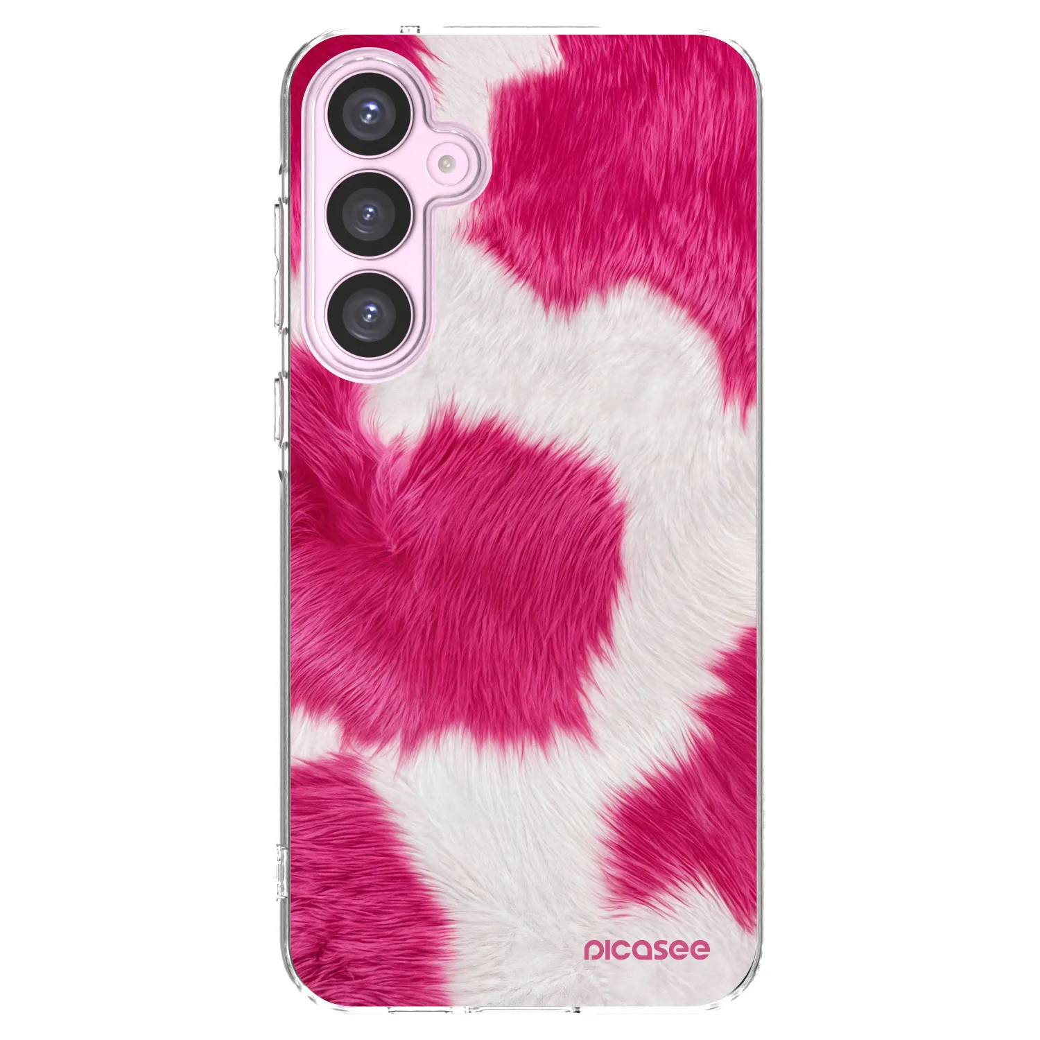 Picasee átlátszó szilikon tok az alábbi mobiltelefonokra Samsung Galaxy A55 5G A556B - Pink Moo