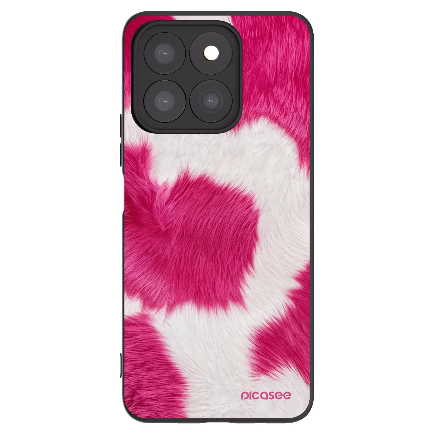 Picasee fekete szilikon tok az alábbi mobiltelefonokra Honor X8b - Pink Moo
