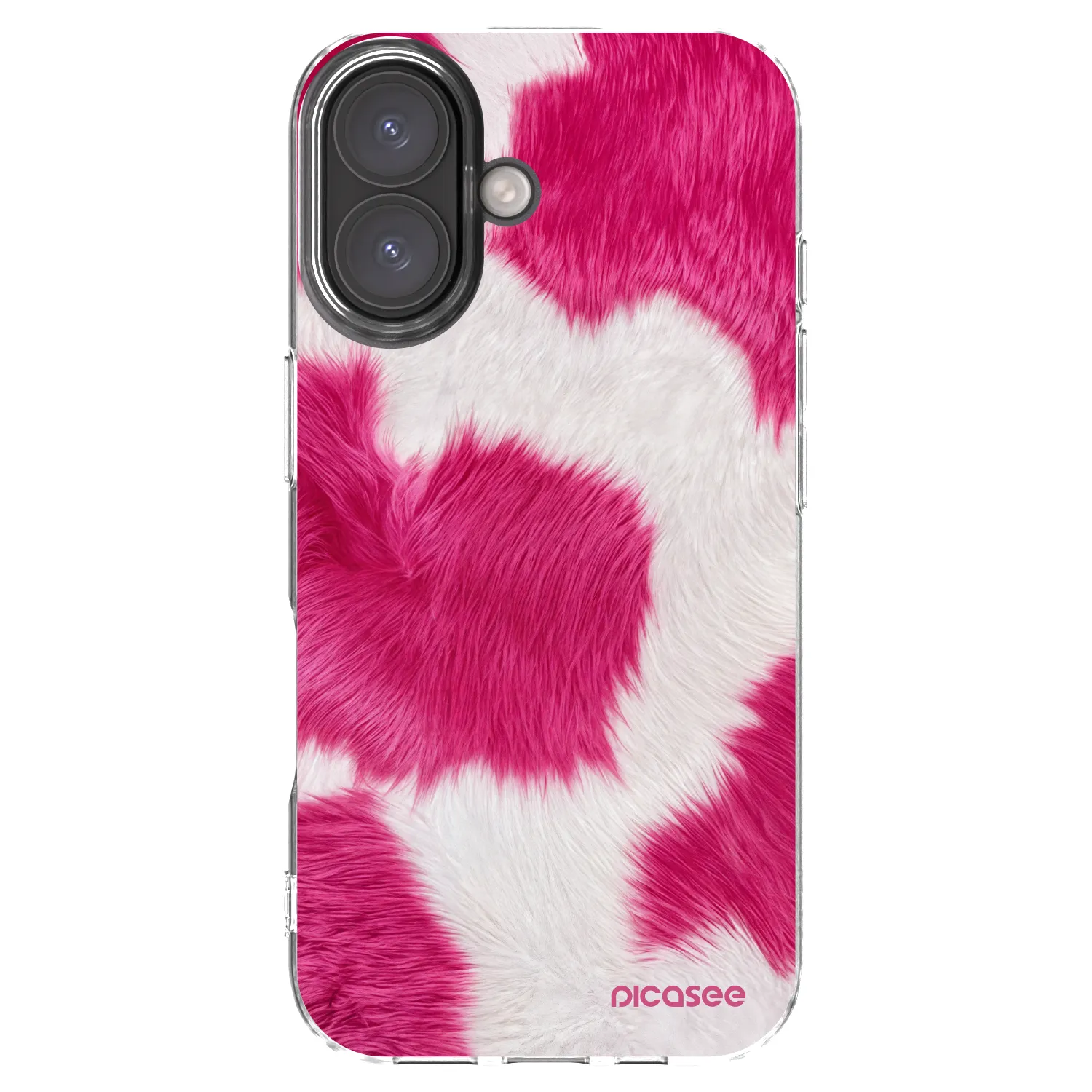 Picasee átlátszó szilikon tok az alábbi mobiltelefonokra Apple iPhone 16 - Pink Moo