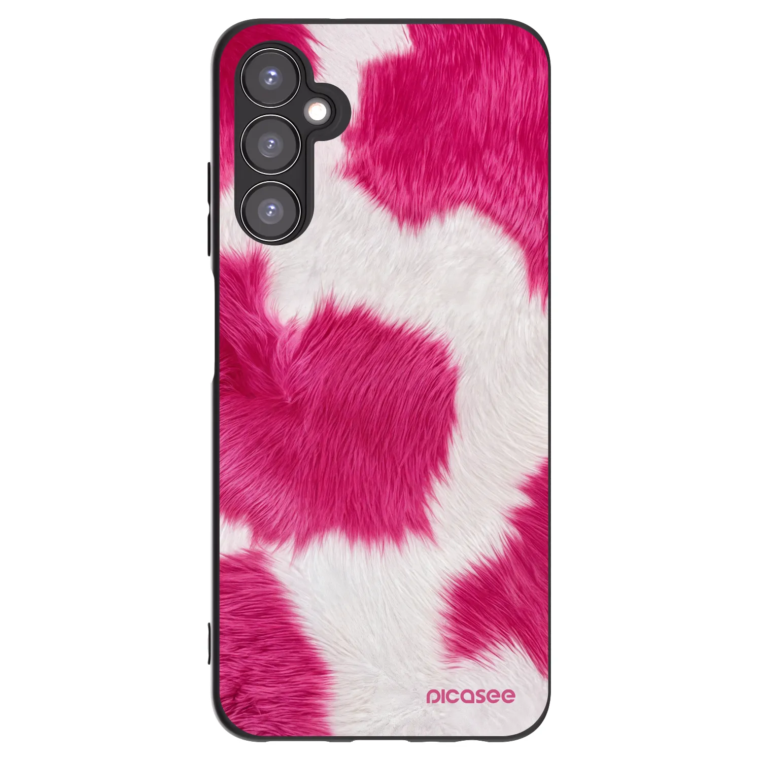 Picasee fekete szilikon tok az alábbi mobiltelefonokra Samsung Galaxy A05s A057G - Pink Moo
