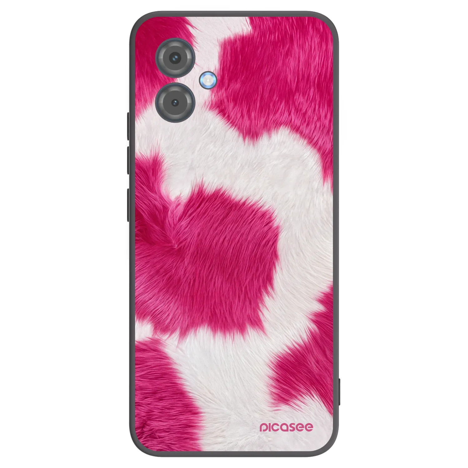 Picasee fekete szilikon tok az alábbi mobiltelefonokra Motorola Moto G14 - Pink Moo