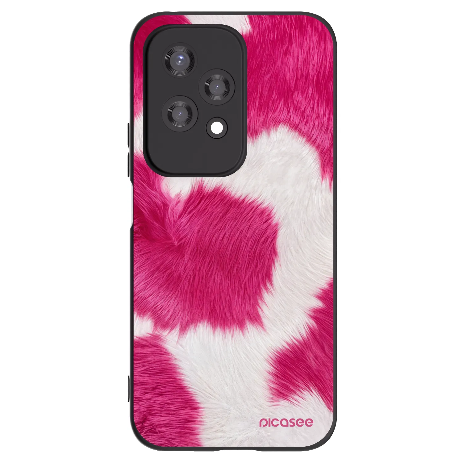 Picasee fekete szilikon tok az alábbi mobiltelefonokra Honor 200 Lite - Pink Moo