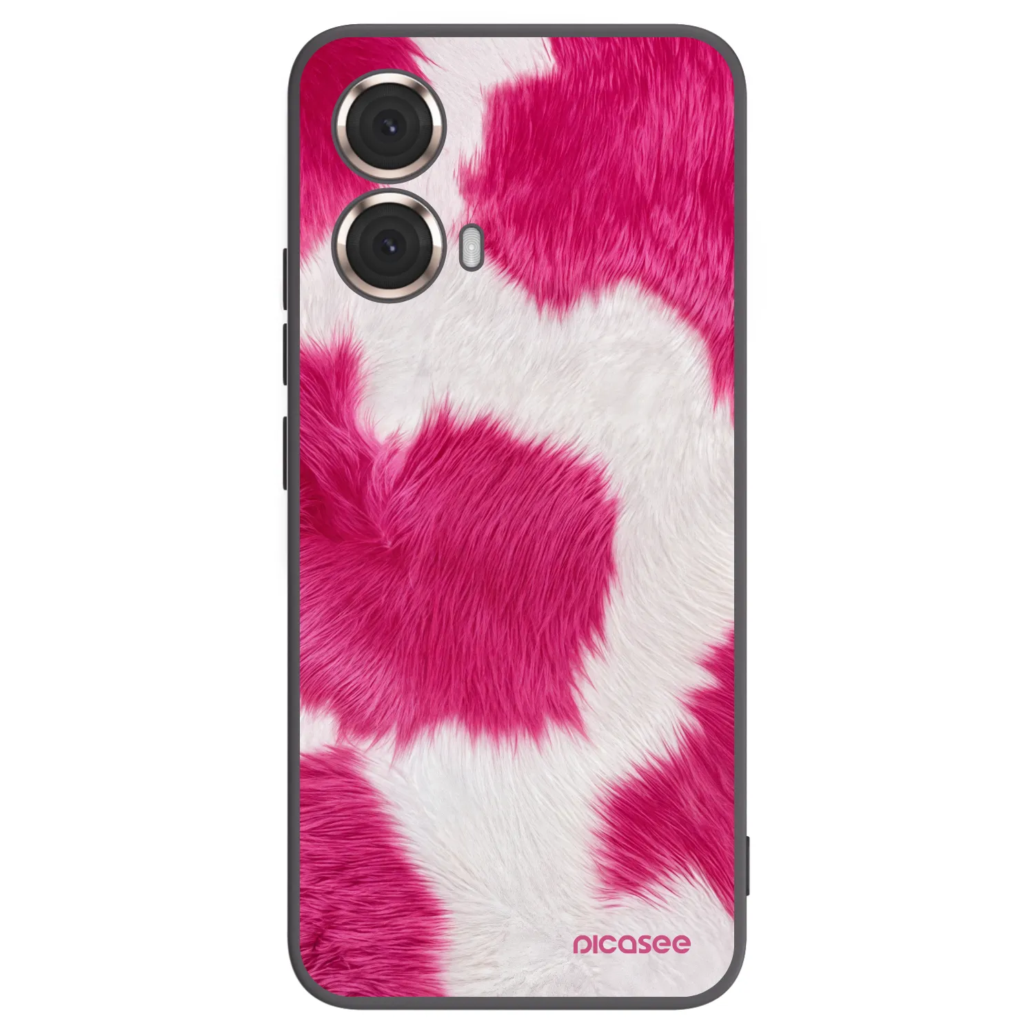 Picasee fekete szilikon tok az alábbi mobiltelefonokra Motorola Moto G85 - Pink Moo