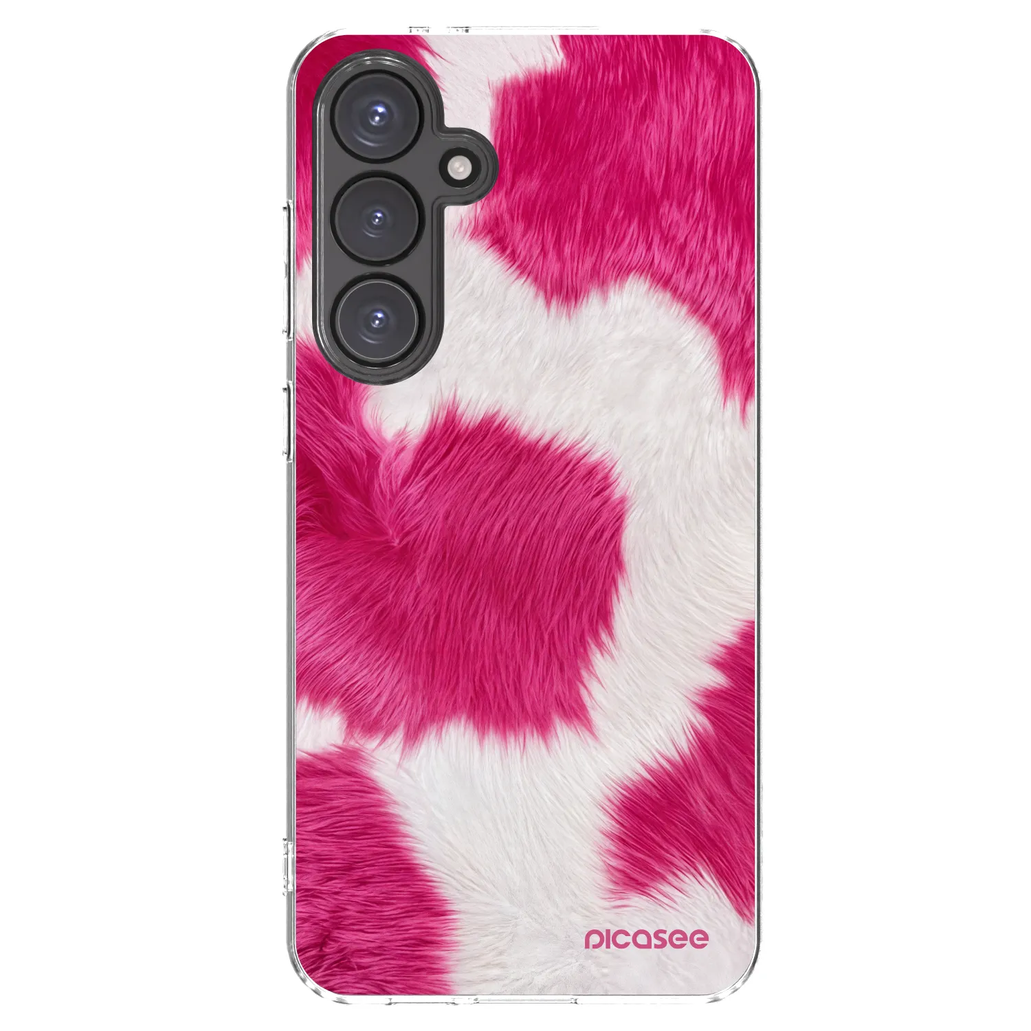 Picasee átlátszó szilikon tok az alábbi mobiltelefonokra Samsung Galaxy S24 FE S721B - Pink Moo