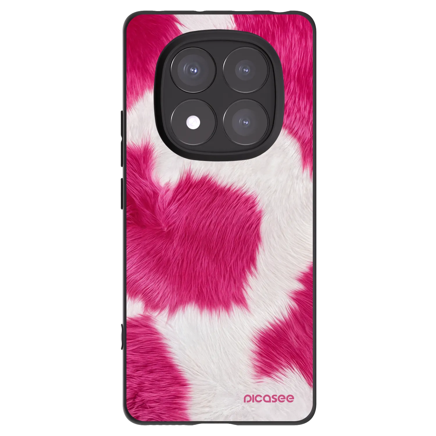Picasee fekete szilikon tok az alábbi mobiltelefonokra Xiaomi Redmi Note 14 Pro+ 5G - Pink Moo
