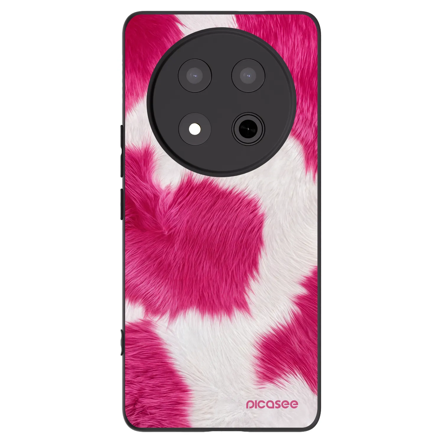 Picasee fekete szilikon tok az alábbi mobiltelefonokra Honor Magic7 Lite 5G - Pink Moo