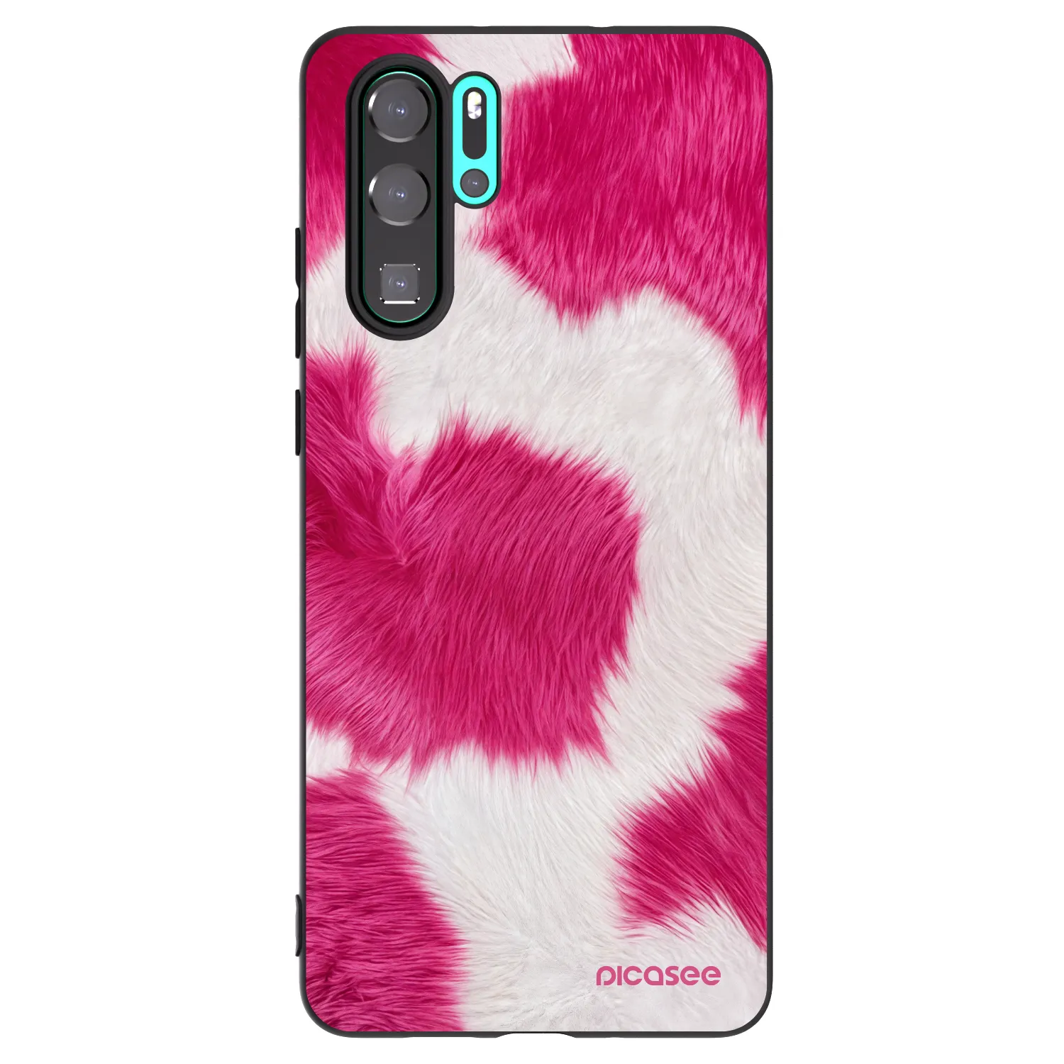 Picasee fekete szilikon tok az alábbi mobiltelefonokra Huawei P30 Pro - Pink Moo