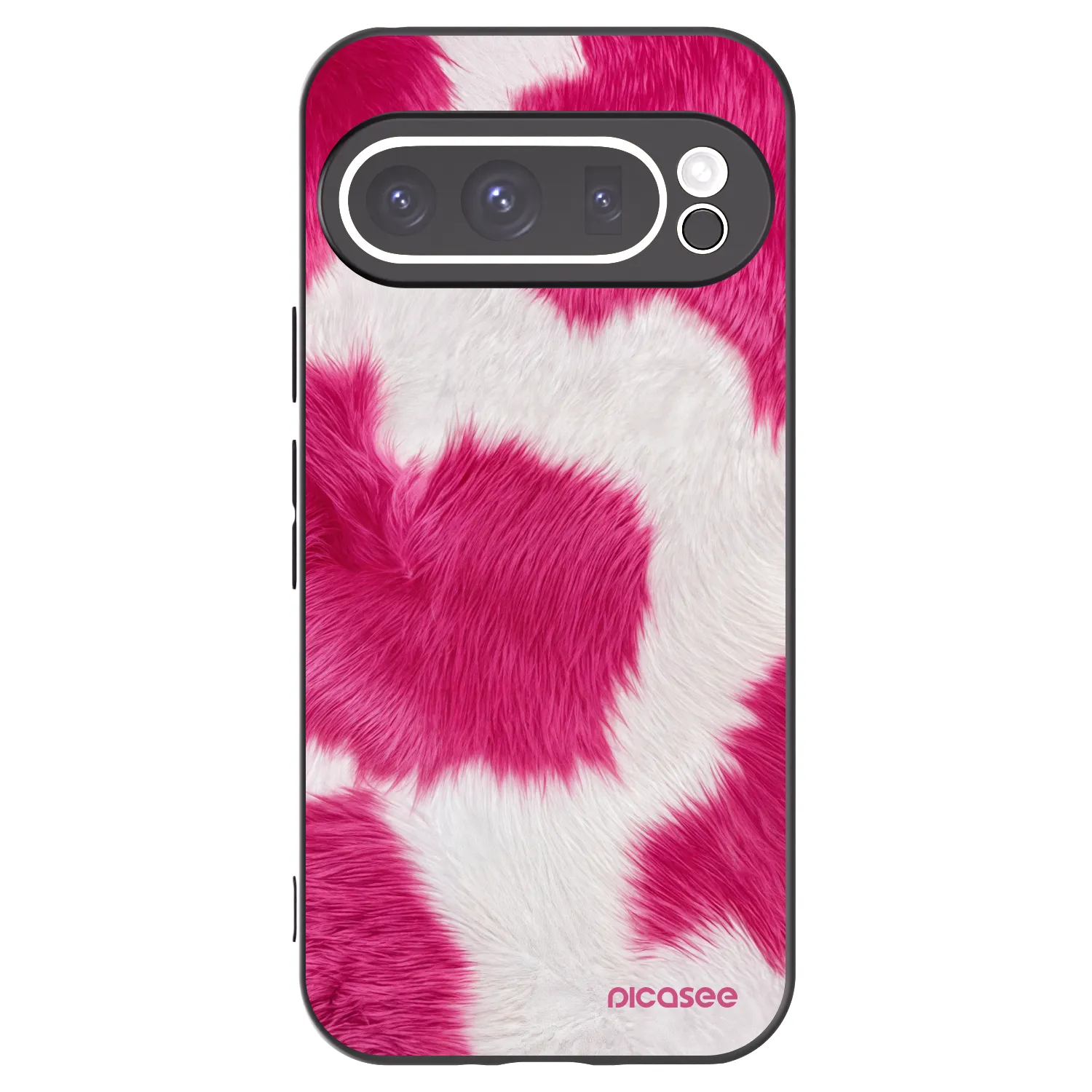 Picasee fekete szilikon tok az alábbi mobiltelefonokra Google Pixel 9 Pro - Pink Moo