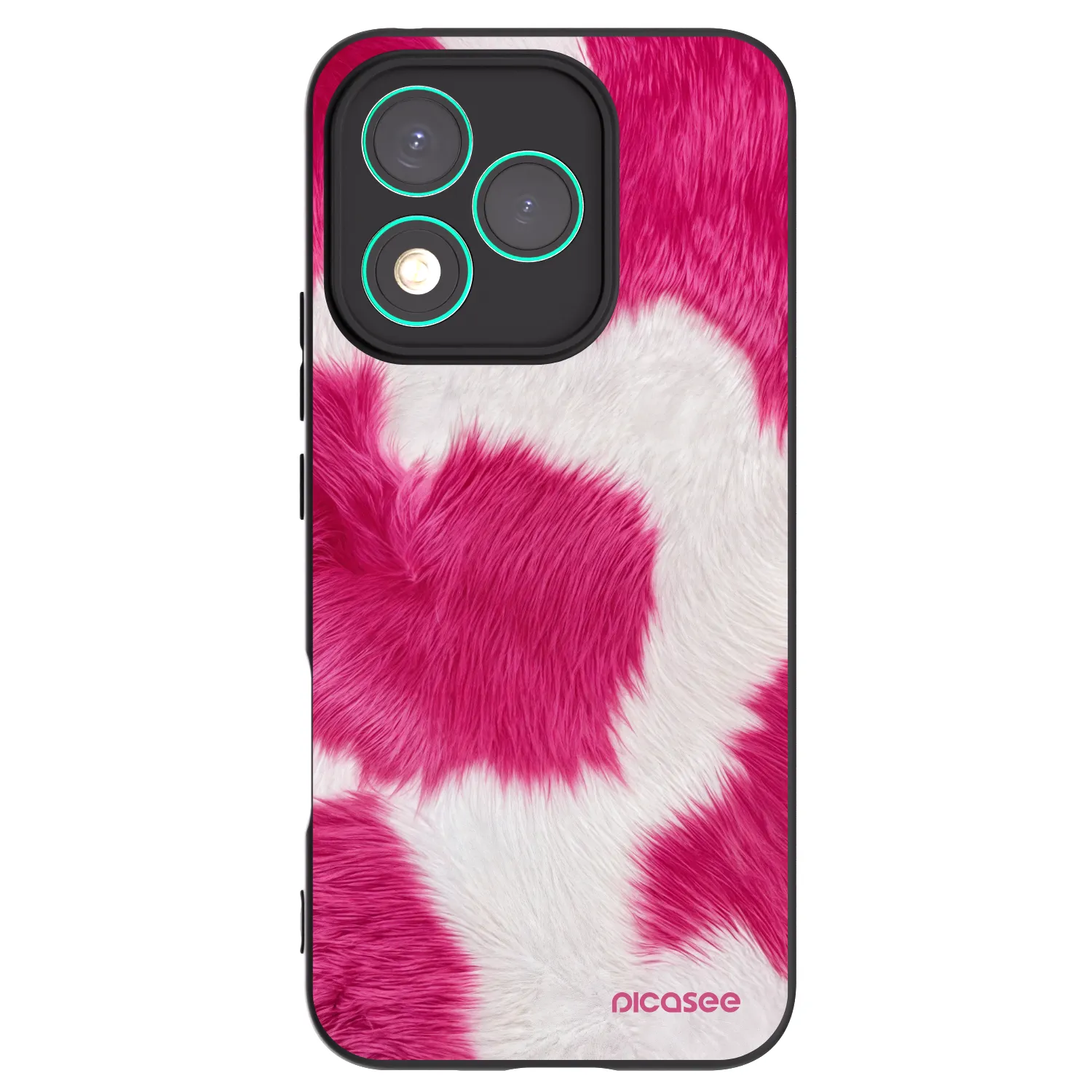 Picasee fekete szilikon tok az alábbi mobiltelefonokra Honor 400 Lite 5G - Pink Moo