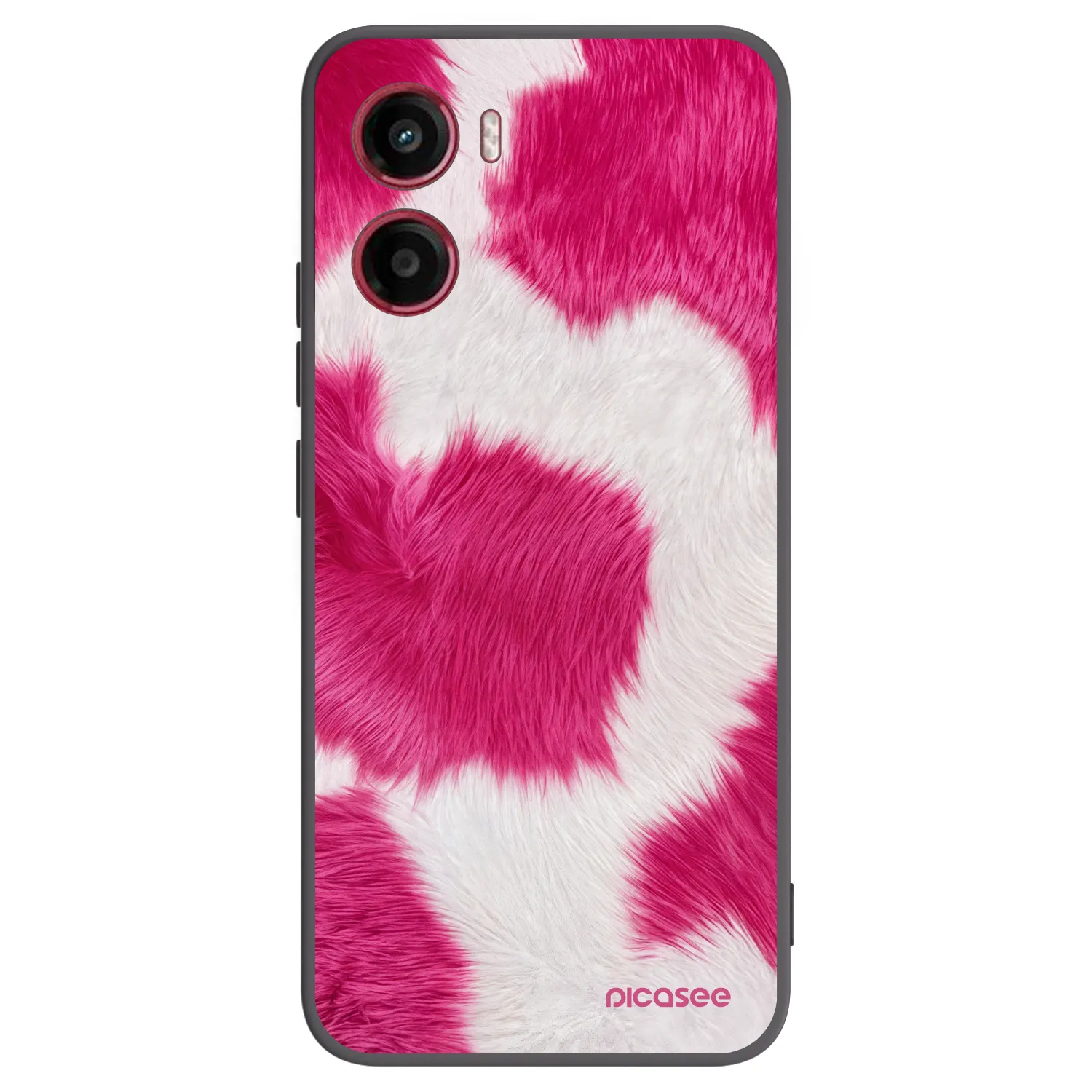 Picasee fekete szilikon tok az alábbi mobiltelefonokra Motorola Moto G05 - Pink Moo