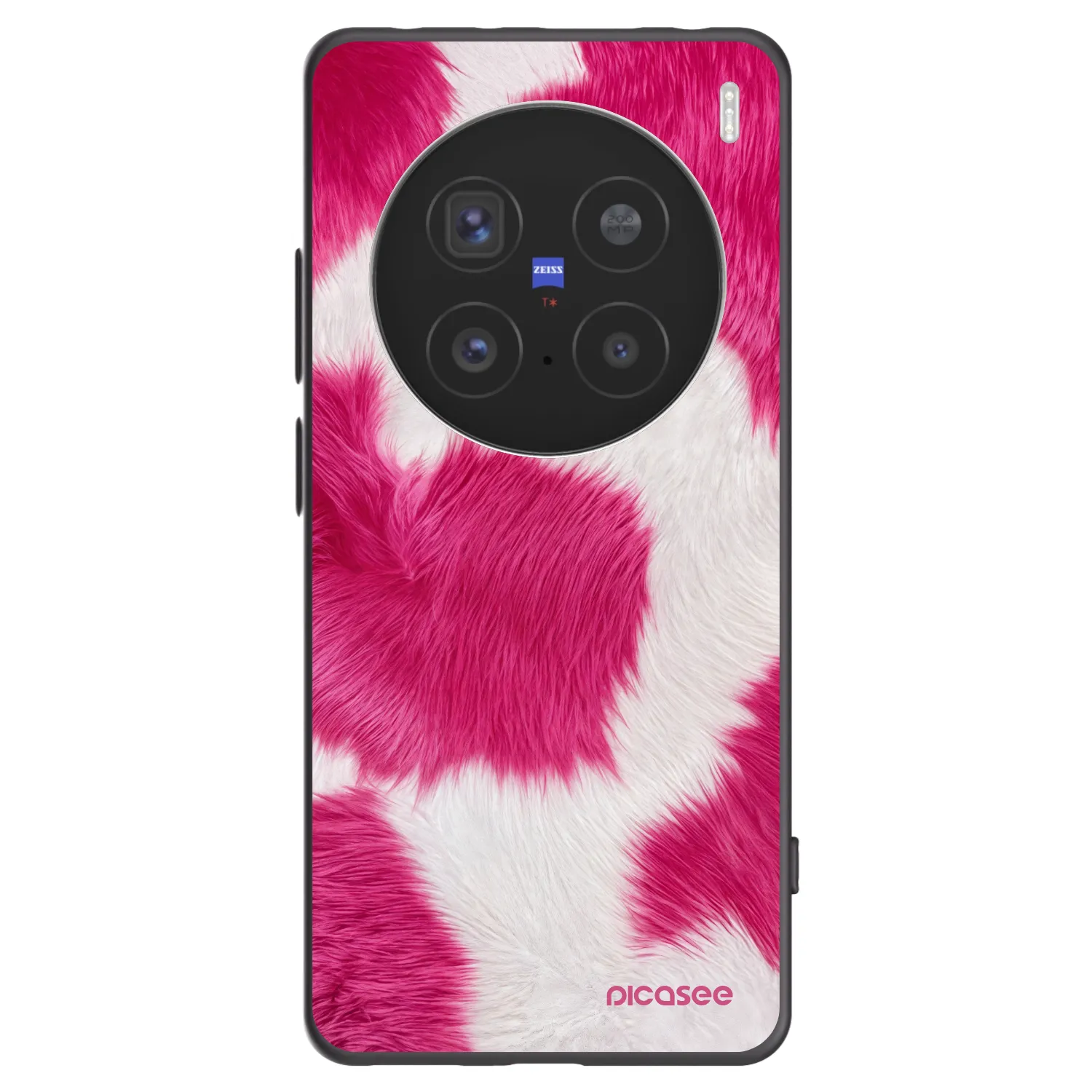 Picasee fekete szilikon tok az alábbi mobiltelefonokra Vivo X200 Pro - Pink Moo