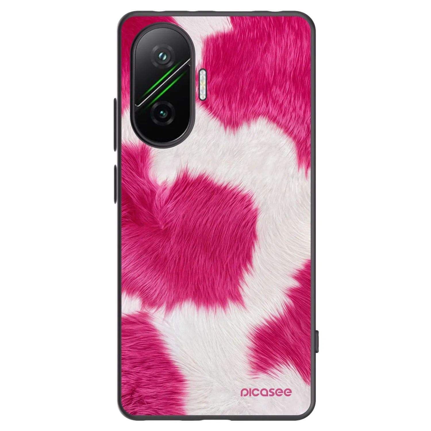 Picasee fekete szilikon tok az alábbi mobiltelefonokra Xiaomi Poco F7 Pro 5G - Pink Moo