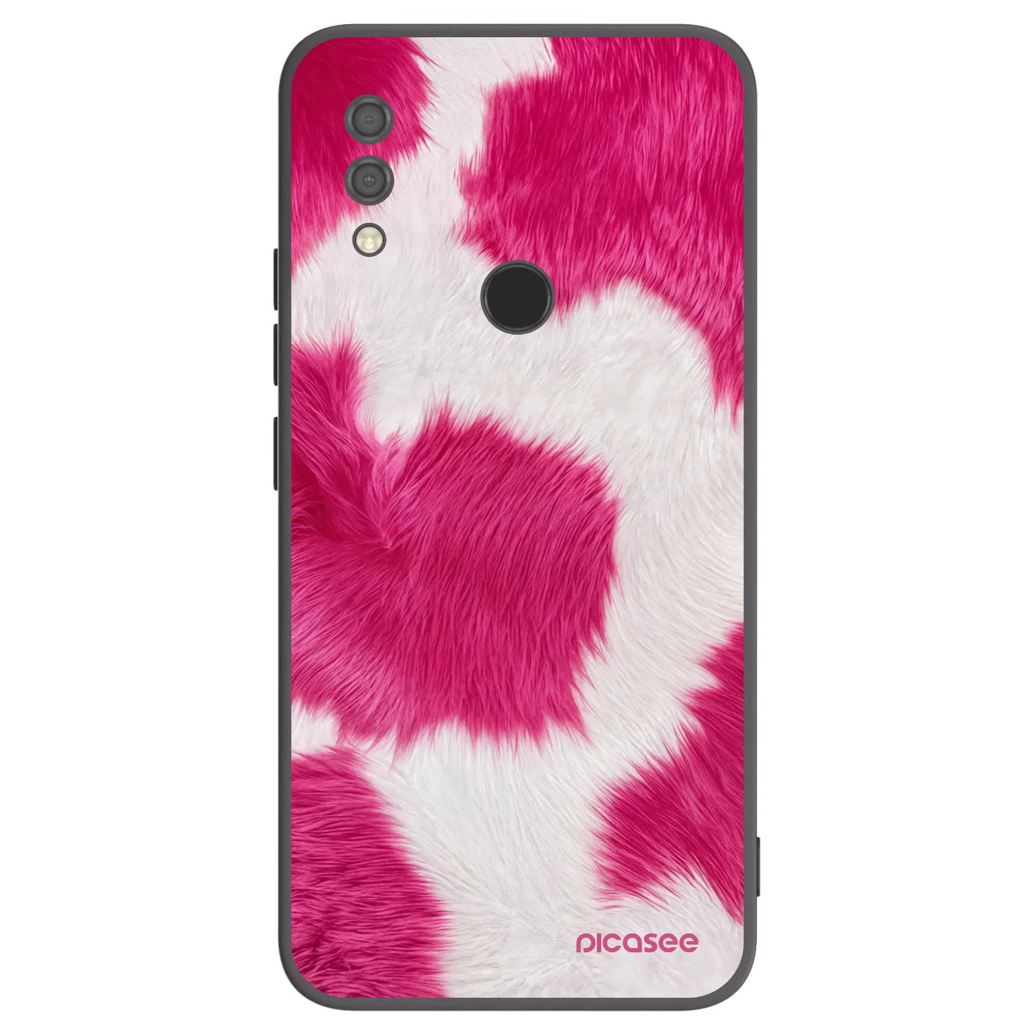 Picasee fekete szilikon tok az alábbi mobiltelefonokra Xiaomi Redmi 7 - Pink Moo