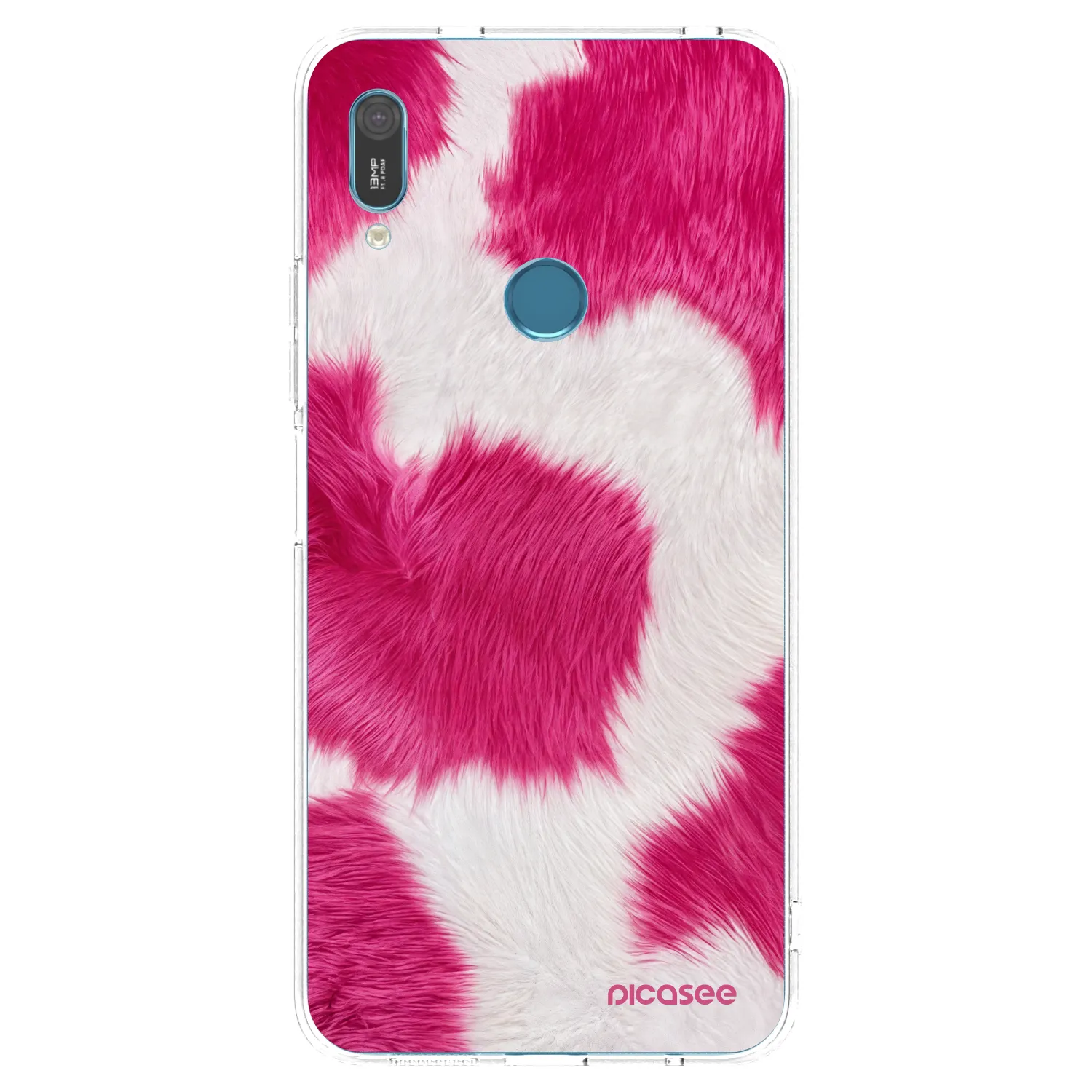 Picasee átlátszó szilikon tok az alábbi mobiltelefonokra Huawei Y6 2019 - Pink Moo