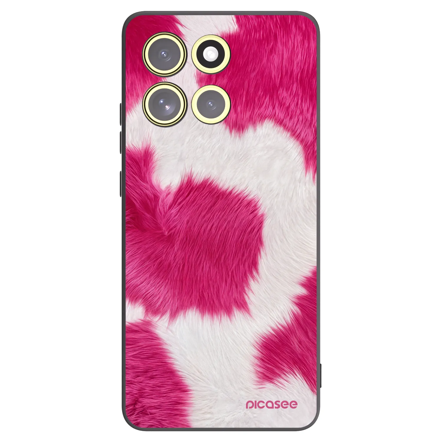 Picasee fekete szilikon tok az alábbi mobiltelefonokra Motorola Moto G86 5G - Pink Moo