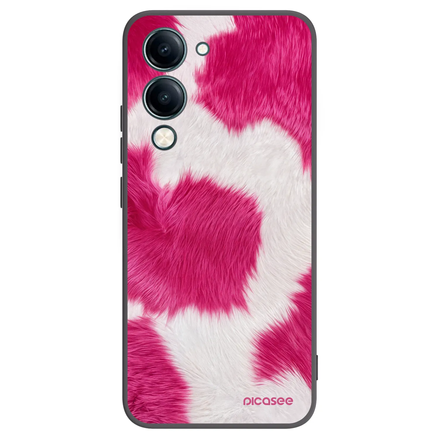 Picasee fekete szilikon tok az alábbi mobiltelefonokra Vivo Y29s 5G - Pink Moo
