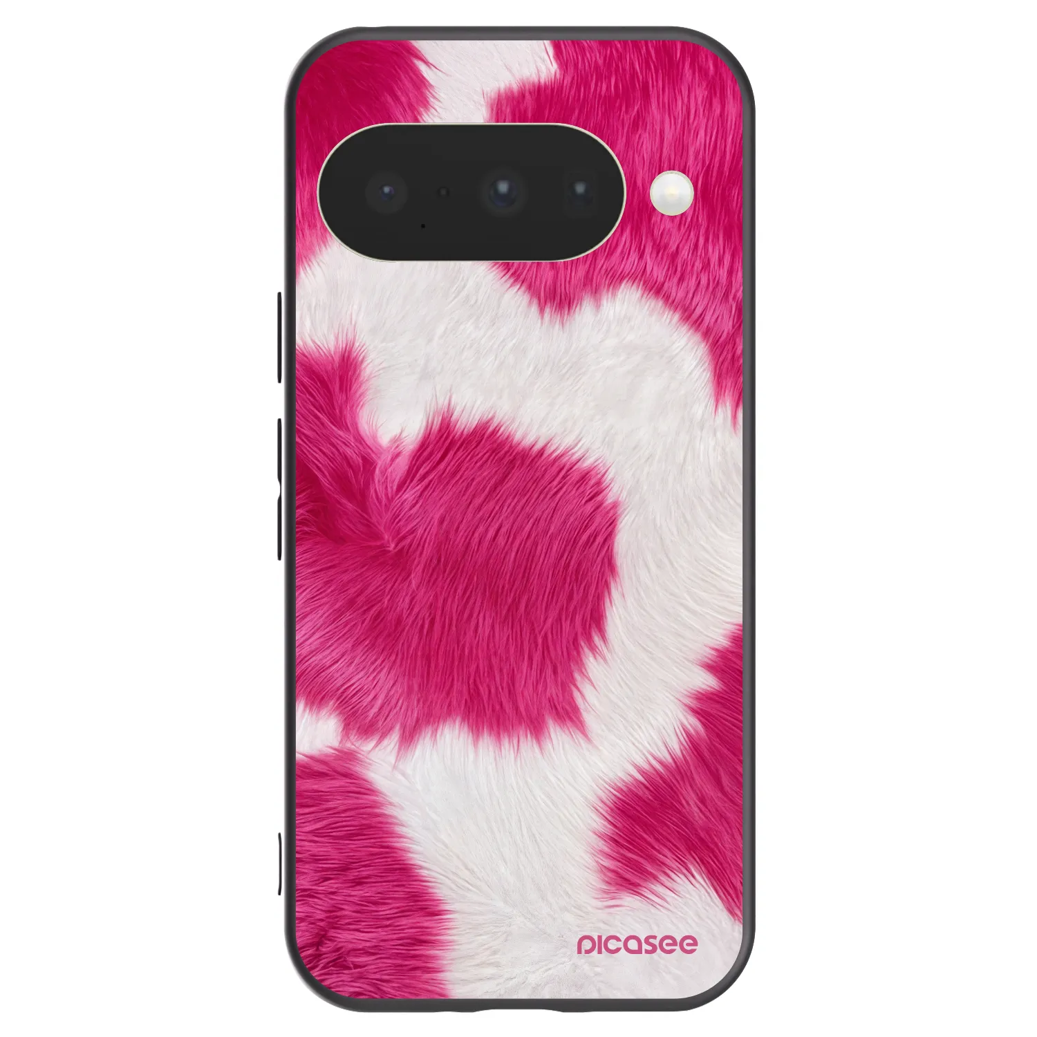 Picasee fekete szilikon tok az alábbi mobiltelefonokra Google Pixel 10 - Pink Moo