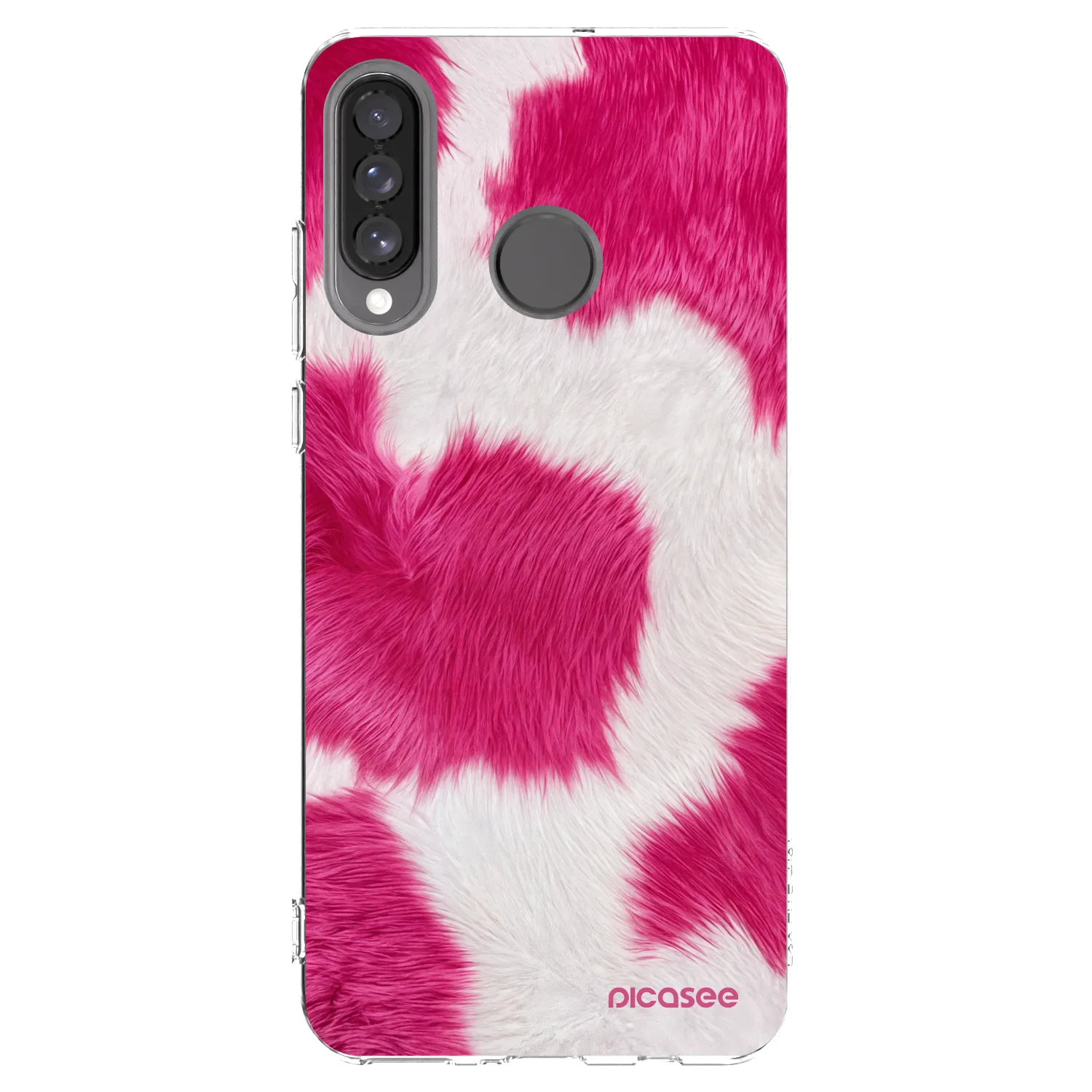 Picasee átlátszó szilikon tok az alábbi mobiltelefonokra Huawei P30 Lite - Pink Moo