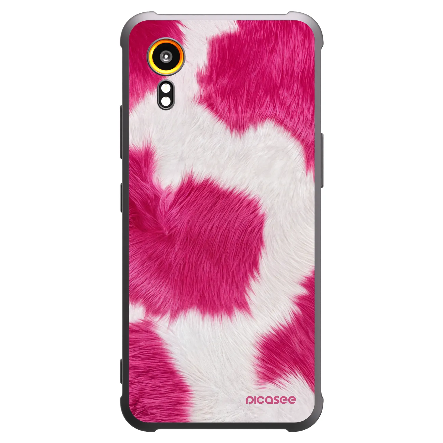 Picasee fekete szilikon tok az alábbi mobiltelefonokra Samsung Galaxy Xcover 7 - Pink Moo