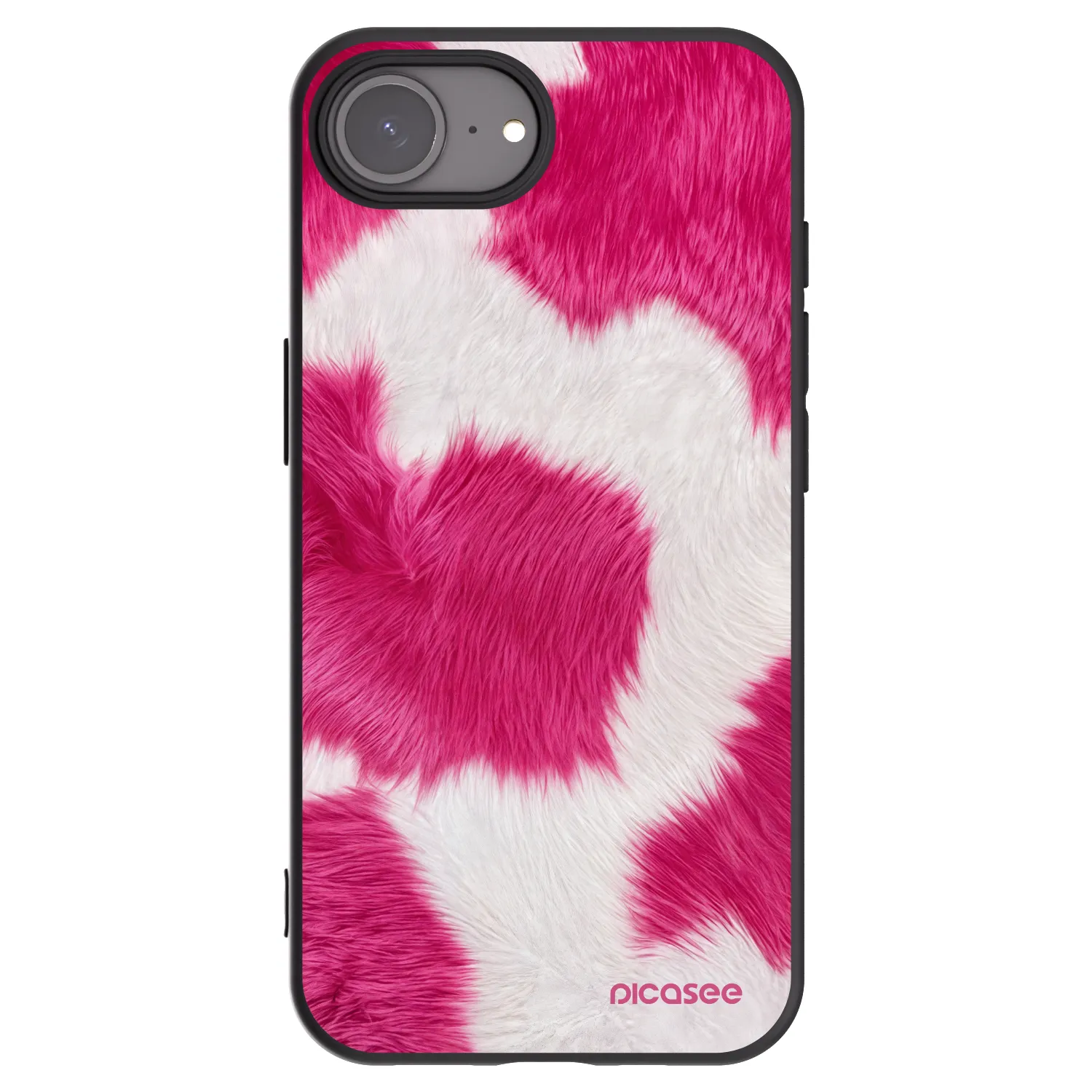 Picasee fekete szilikon tok az alábbi mobiltelefonokra Apple iPhone 17e - Pink Moo