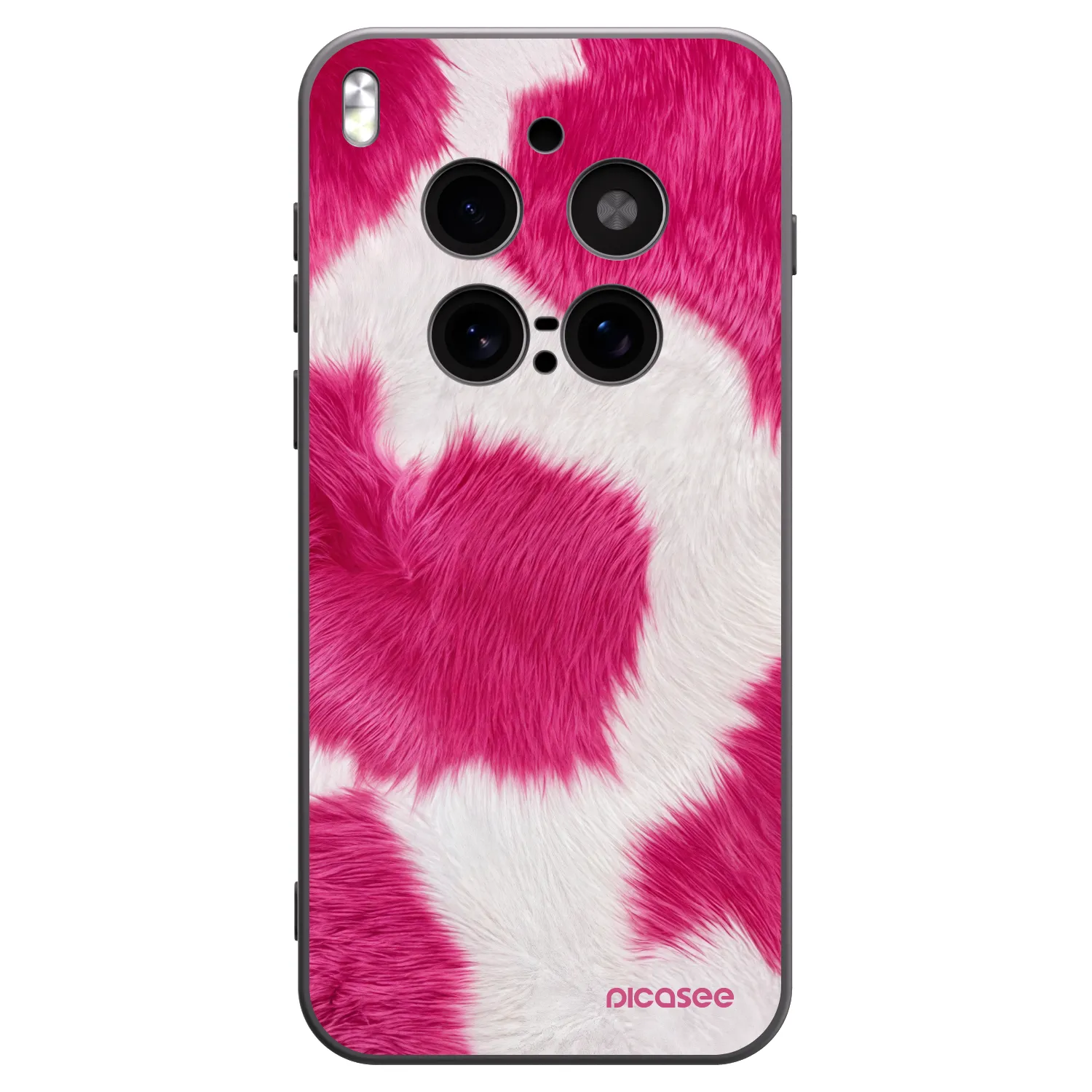 Picasee fekete szilikon tok az alábbi mobiltelefonokra Vivo X300 Pro - Pink Moo