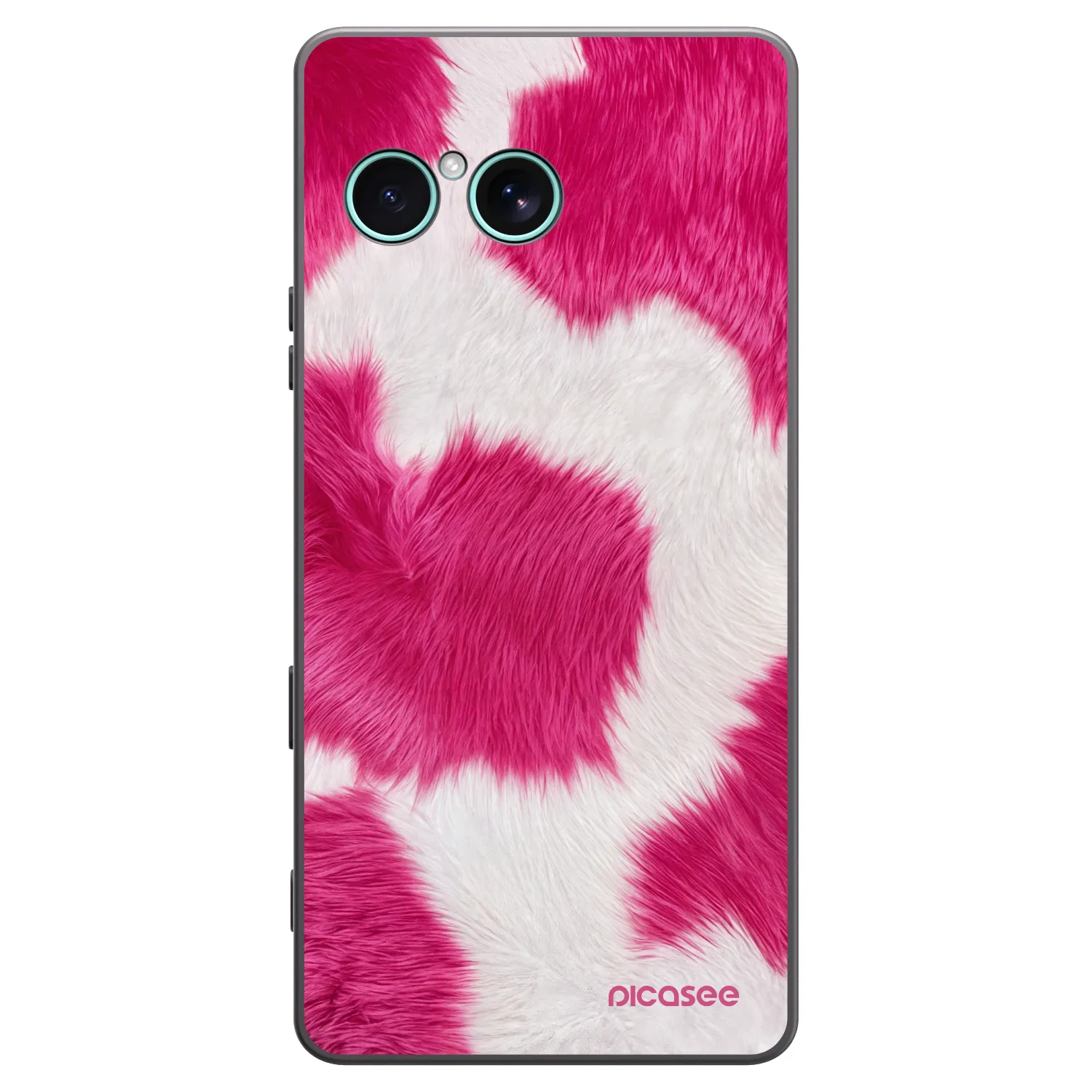 Picasee fekete szilikon tok az alábbi mobiltelefonokra Sony Xperia 10 VII - Pink Moo