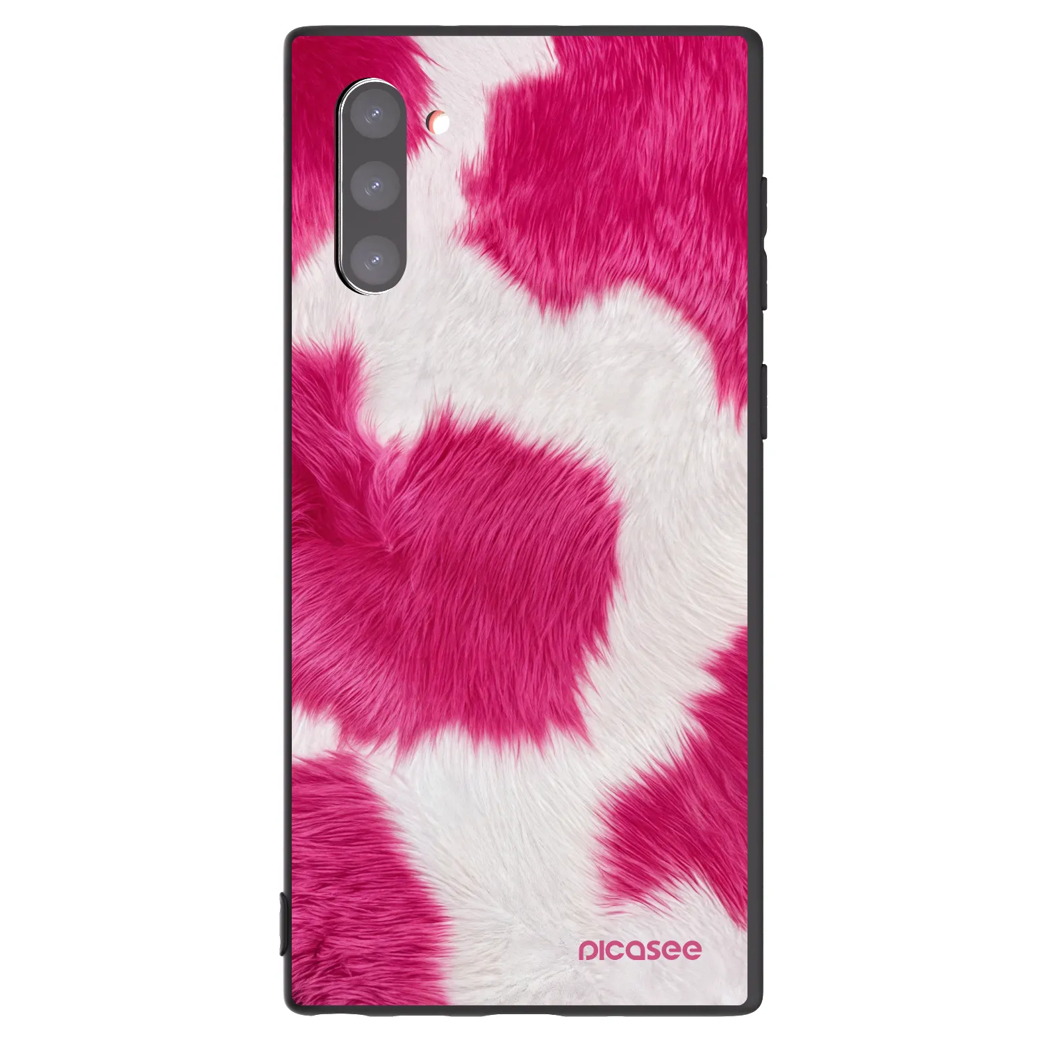 Picasee fekete szilikon tok az alábbi mobiltelefonokra Samsung Galaxy Note 10 N970F - Pink Moo
