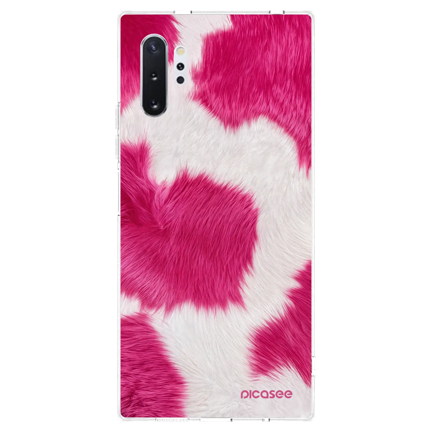 Picasee átlátszó szilikon tok az alábbi mobiltelefonokra Samsung Galaxy Note 10+ N975F - Pink Moo