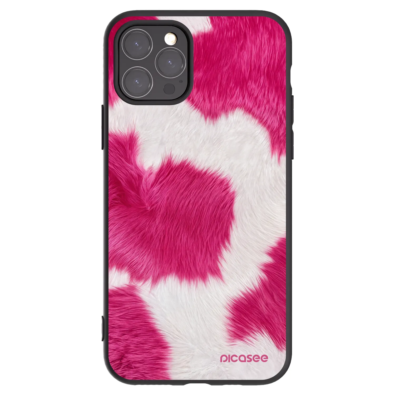 Picasee fekete szilikon tok az alábbi mobiltelefonokra Apple iPhone 11 Pro - Pink Moo