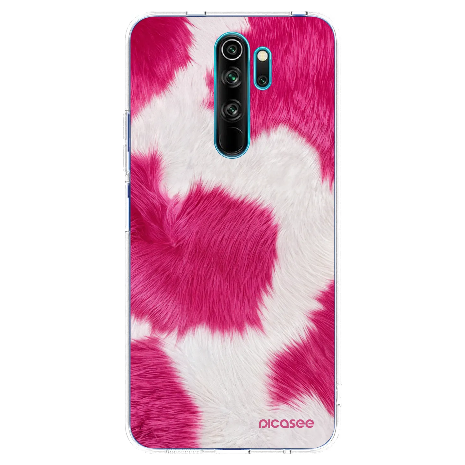 Picasee átlátszó szilikon tok az alábbi mobiltelefonokra Xiaomi Redmi Note 8 Pro - Pink Moo
