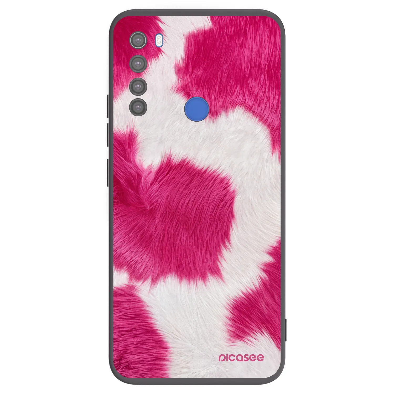 Picasee fekete szilikon tok az alábbi mobiltelefonokra Xiaomi Redmi Note 8T - Pink Moo