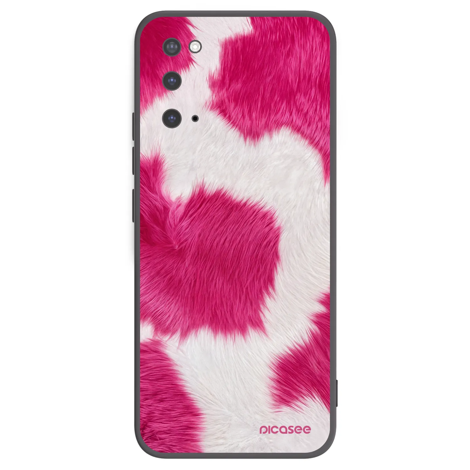 Picasee fekete szilikon tok az alábbi mobiltelefonokra Samsung Galaxy S20 G980F - Pink Moo